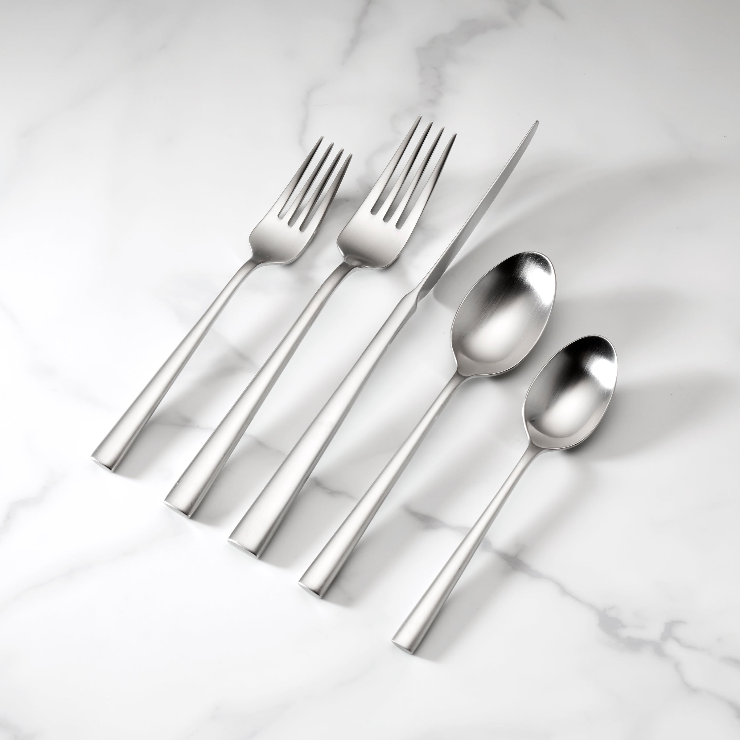 Stainless Steel Flatware Set 20-Piece for Dining | Malmo Satin