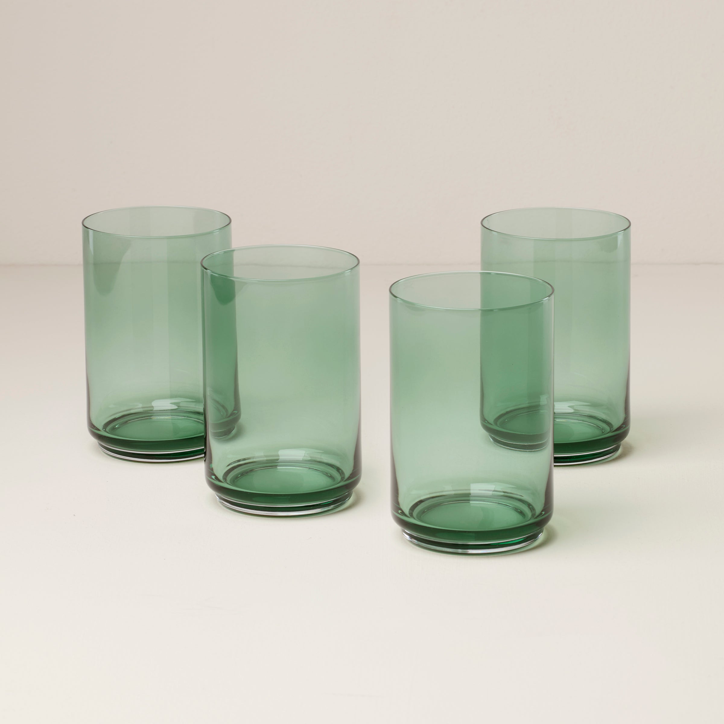 Stackable Green Cooler Glasses Set of 4 | Tuscany Classics