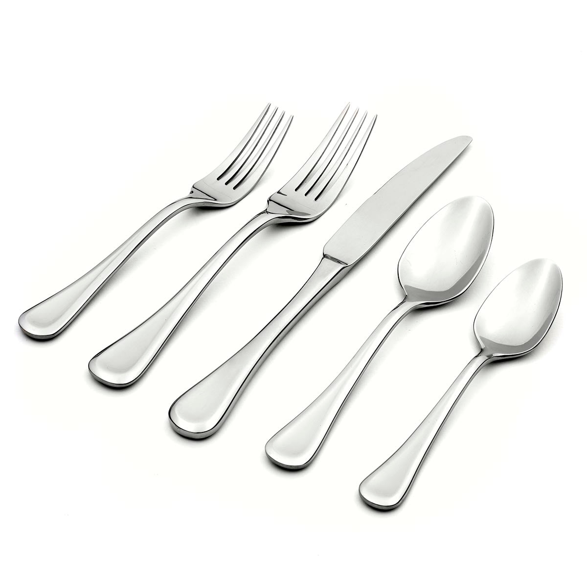 20 Piece Flatware Set with Curved Handles & Rounded Ends | Virage