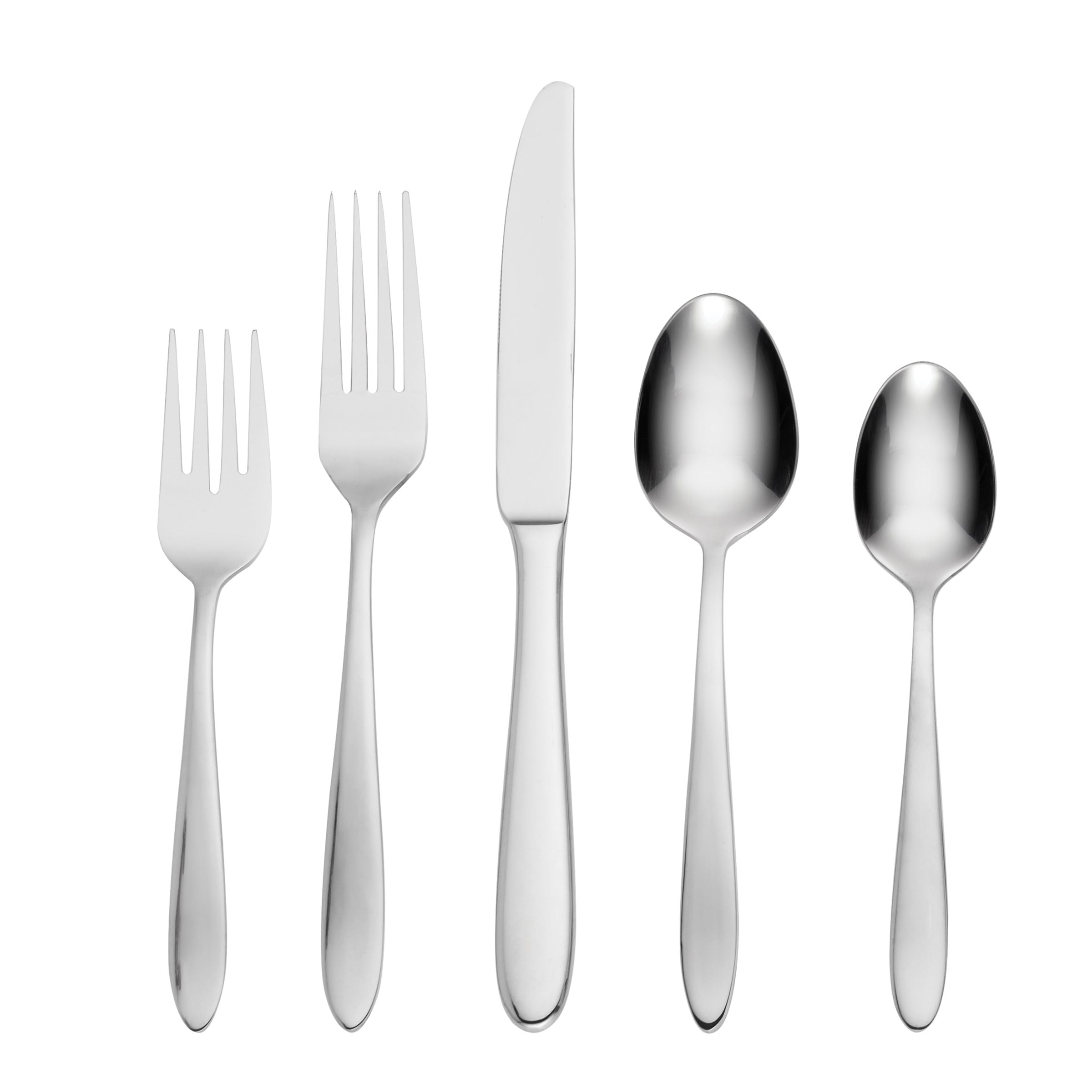 45 Piece Flatware Set - Stainless Steel Cutlery Set | Mooncrest