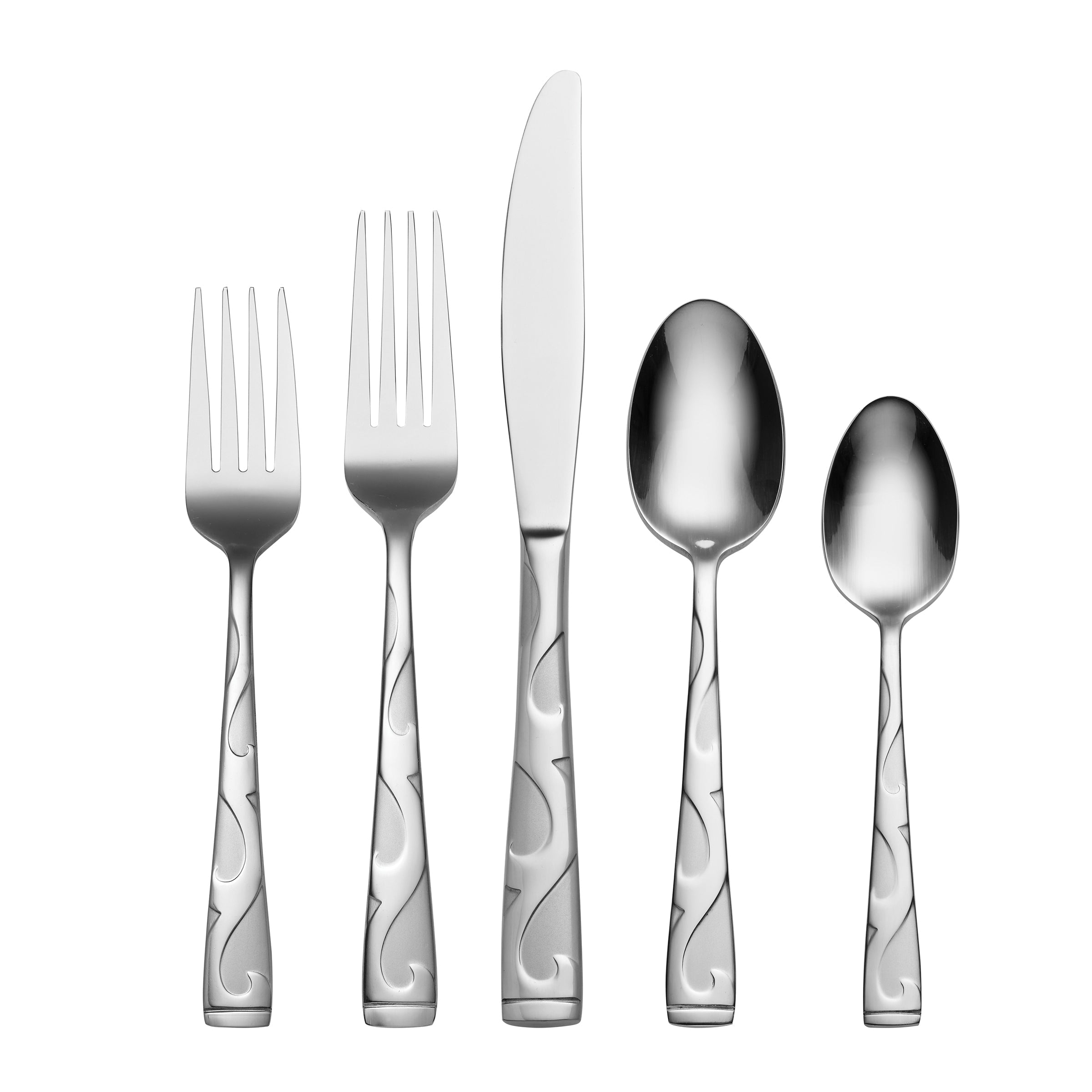 45-Piece Flatware Set with Rock-n-Roll Design | Tuscany