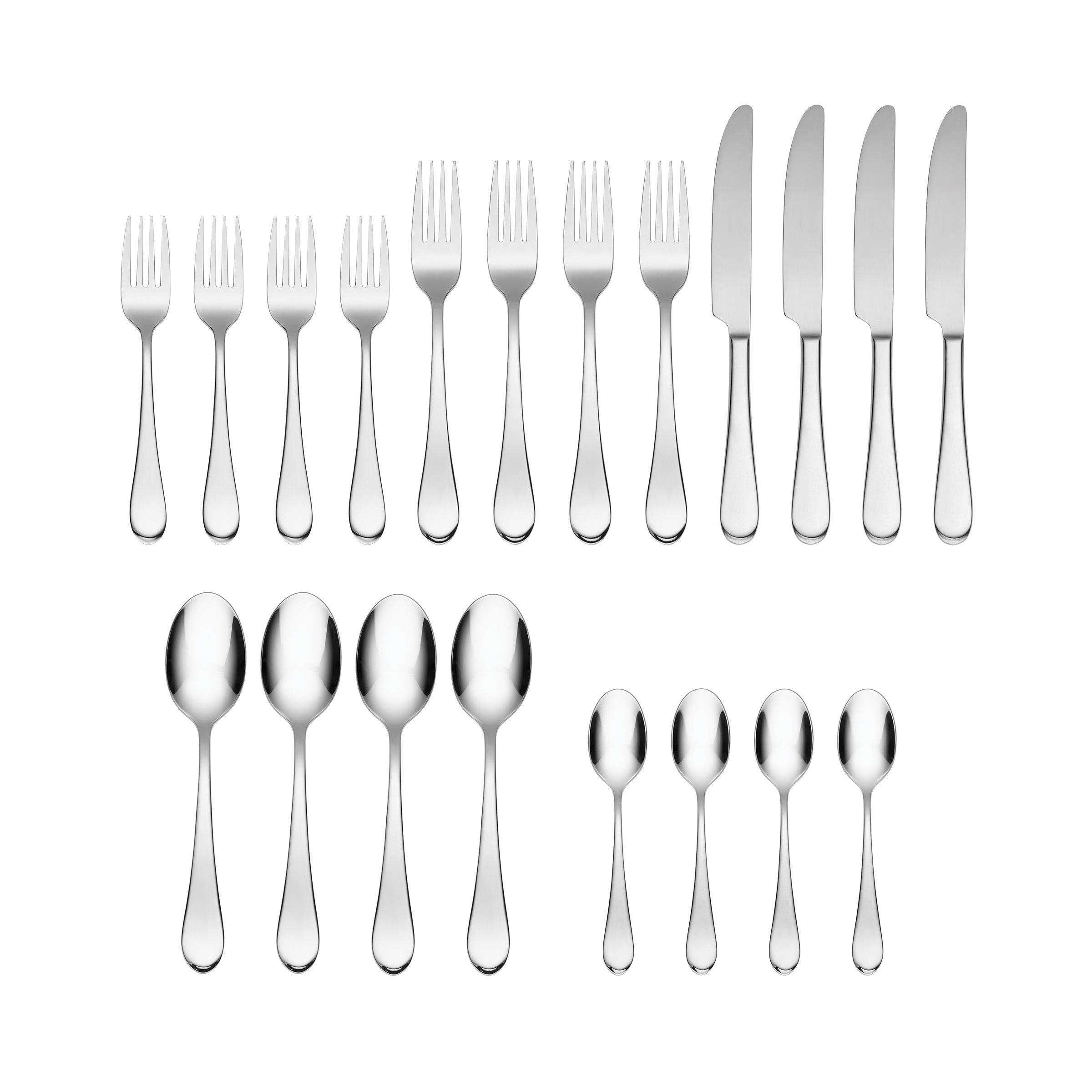 20 Piece Flatware Set - Stainless Steel Cutlery | Icarus