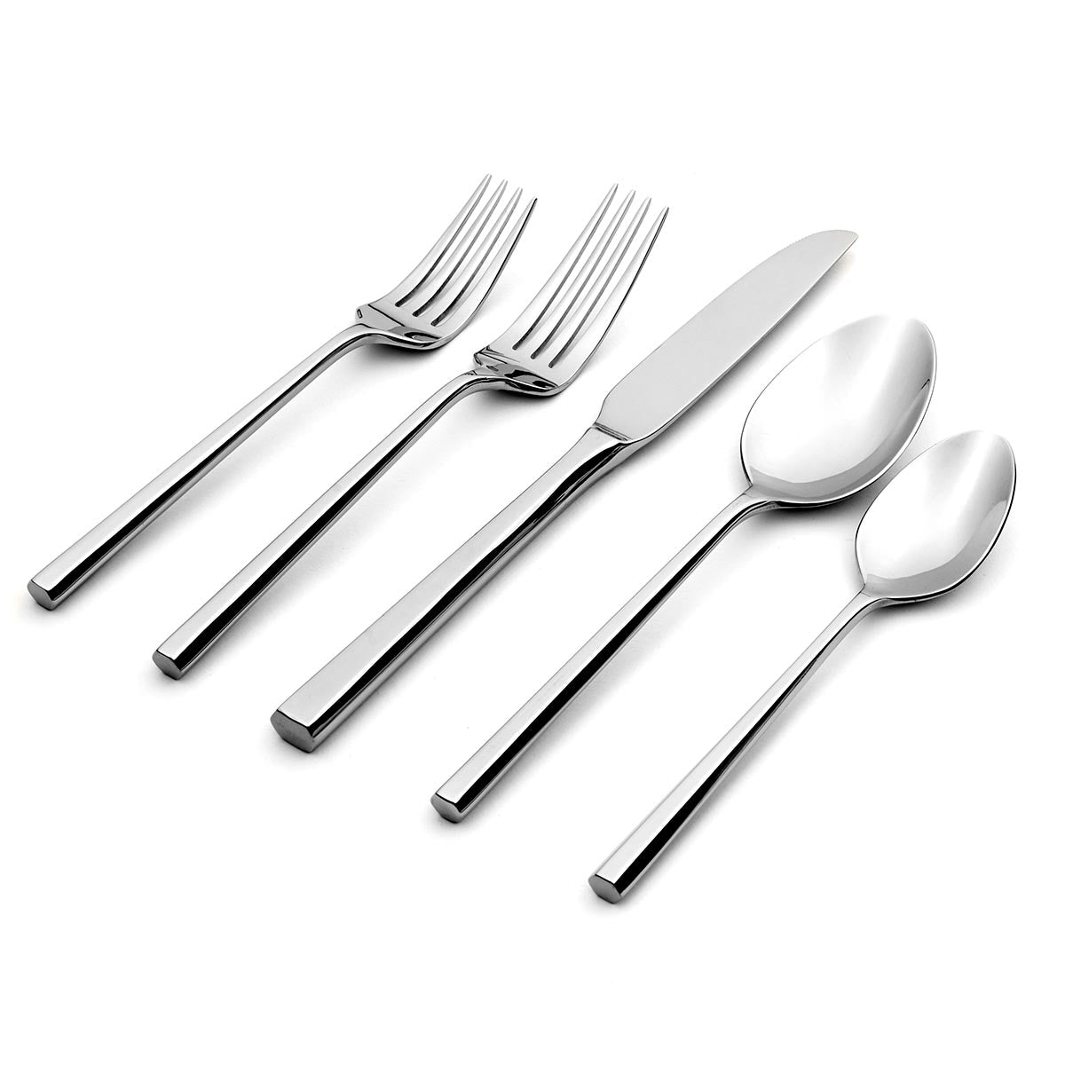 Modern 20-Piece Flatware Set - Minimalist Stainless Steel Cutlery | Diameter