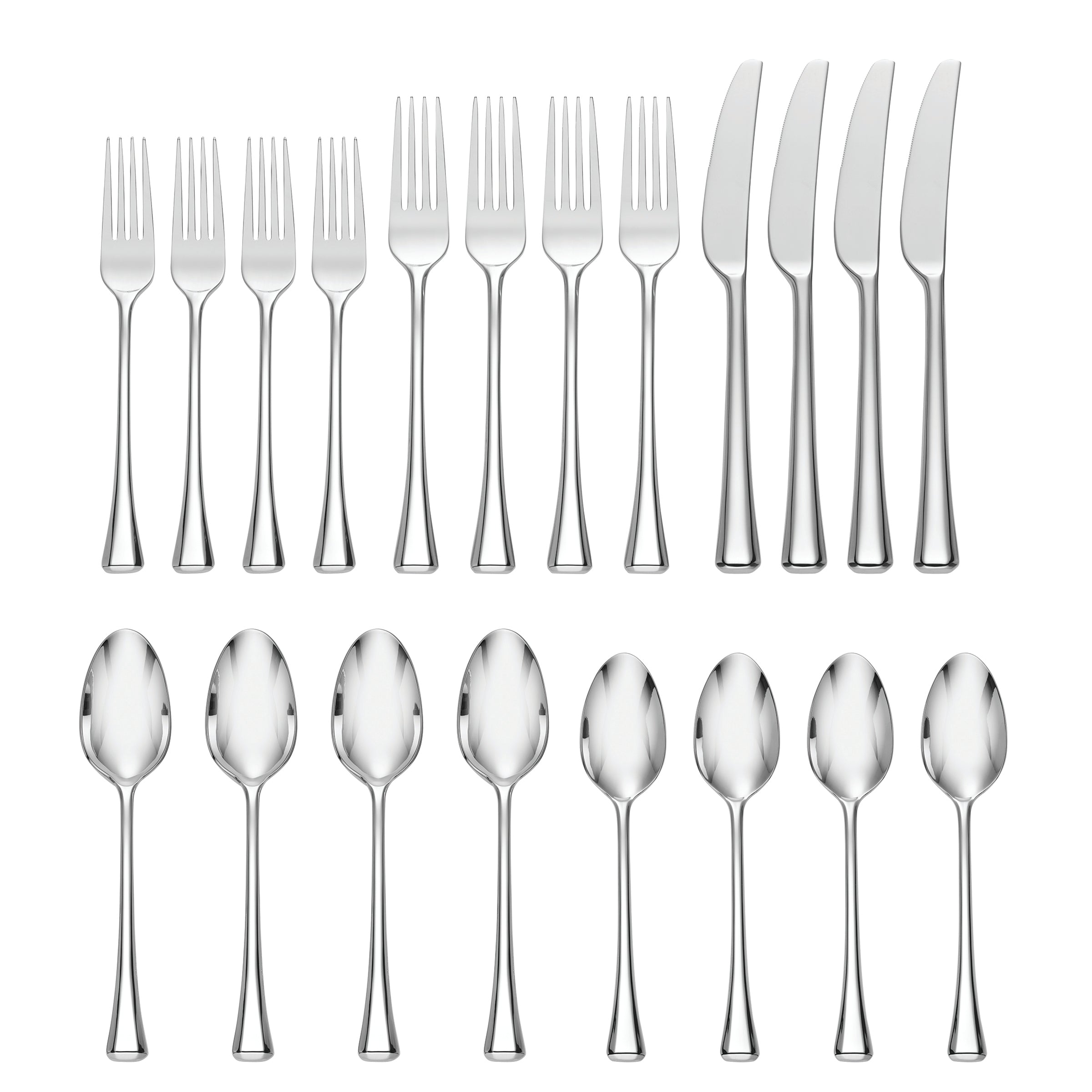 Luxury 20-Piece Flatware Set with Gemstone Accents | Faceta