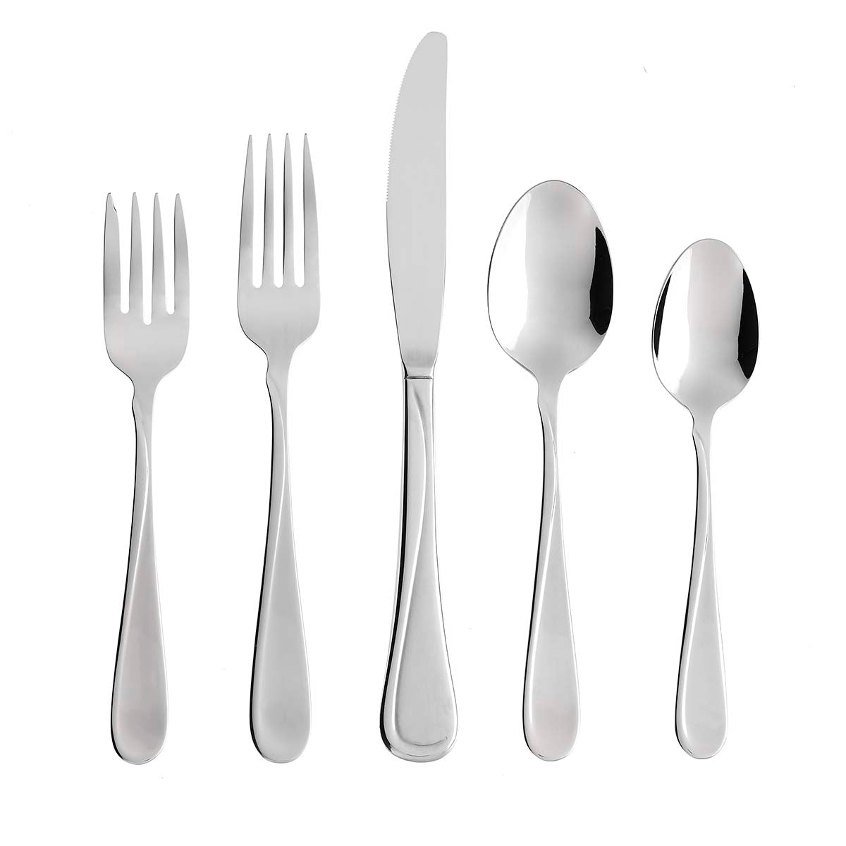 65-Piece Flatware Set | Mid-Century Modern Design | Flight