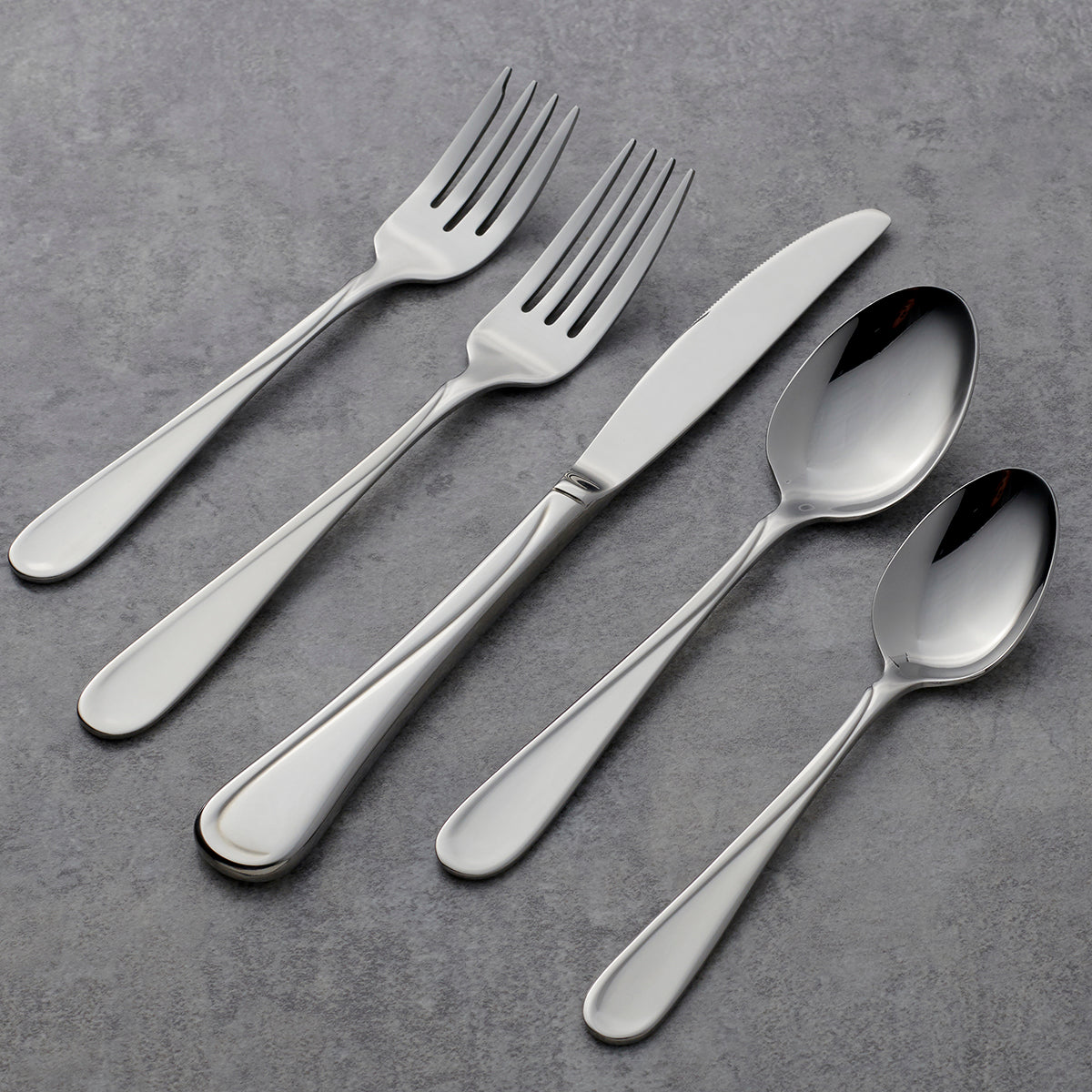 65-Piece Flatware Set | Mid-Century Modern Design | Flight
