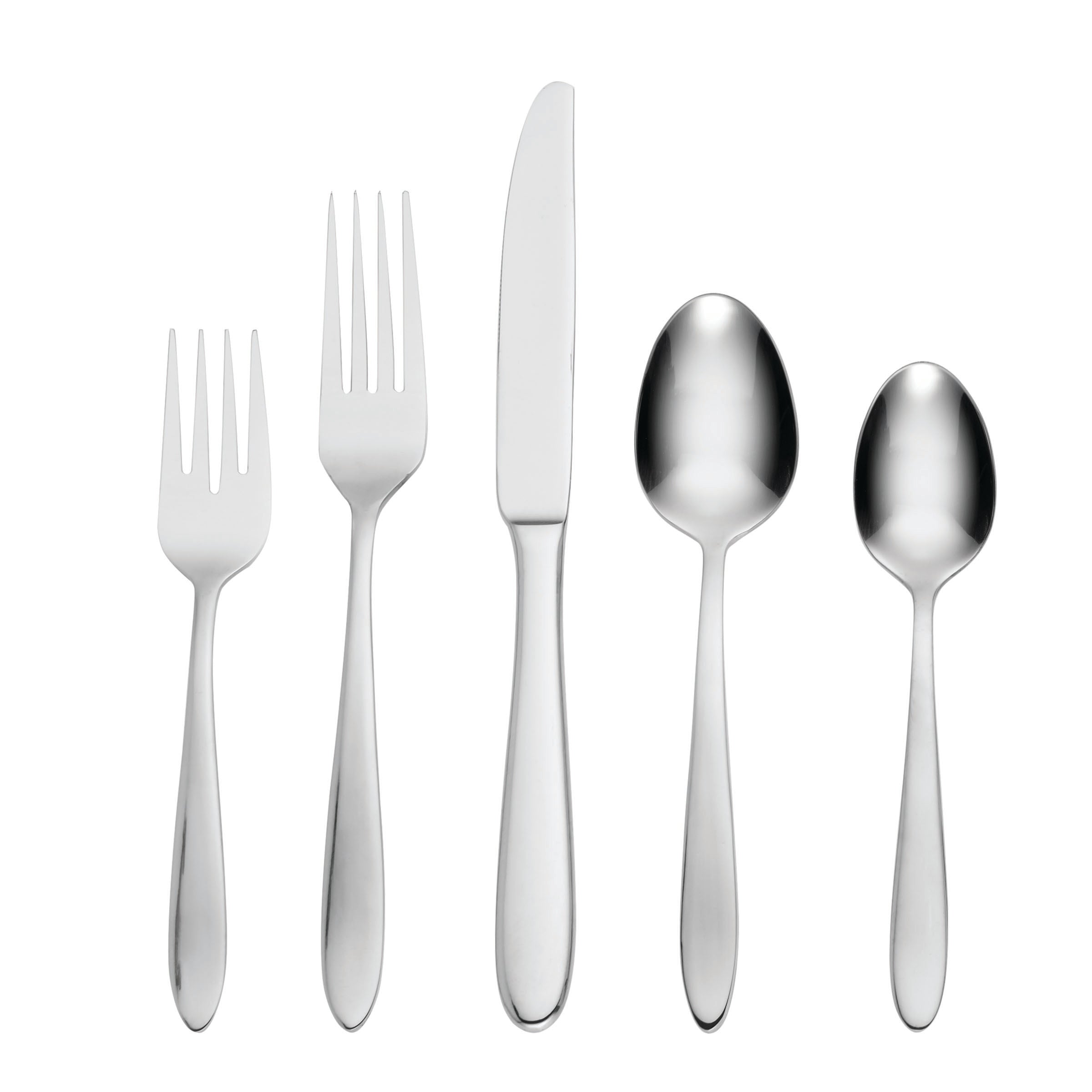45 Piece Flatware Set - Stainless Steel Cutlery Set | Mooncrest