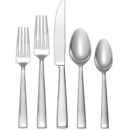 20 Piece Flatware Set - Modern Square Design | Monolith