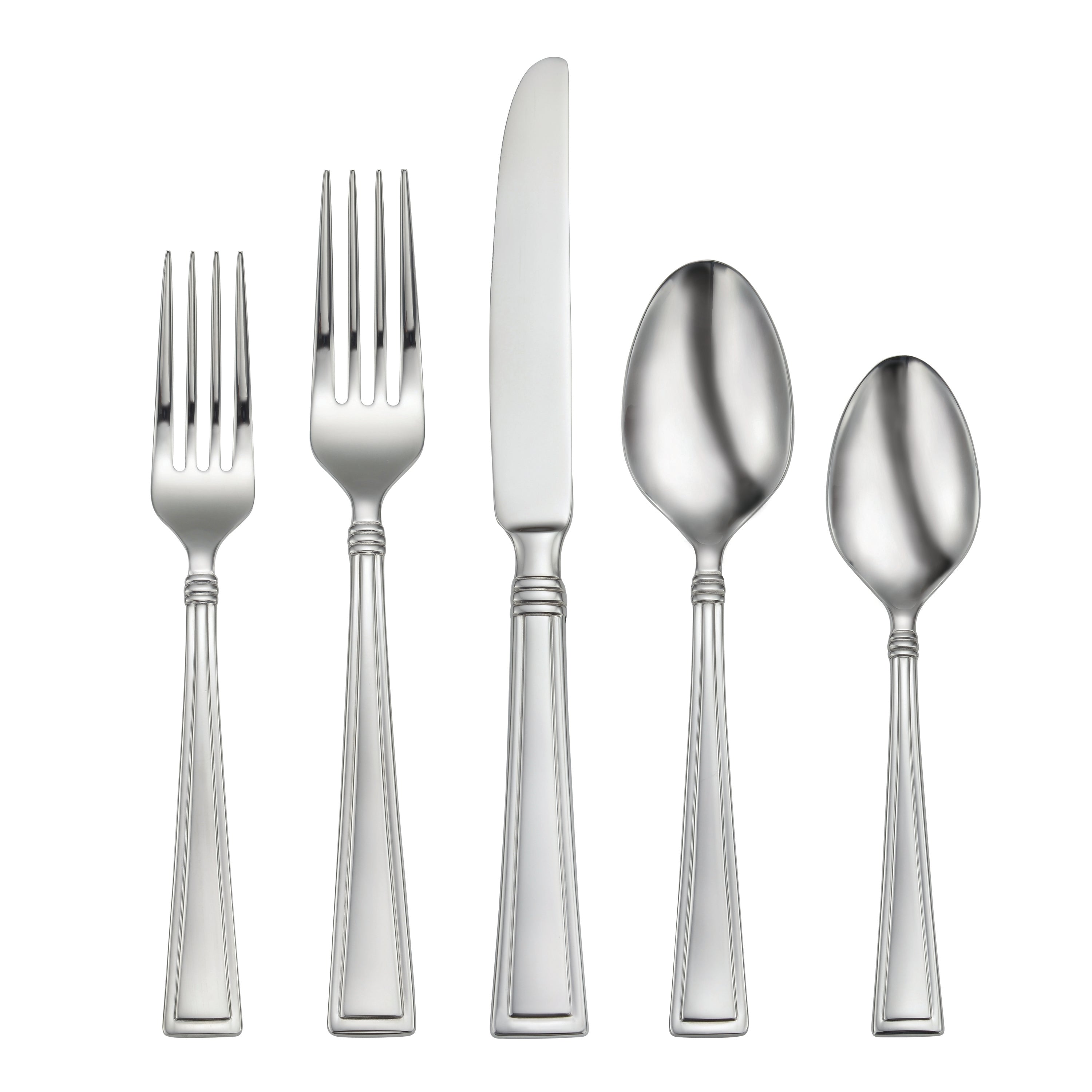 45-Piece Flatware Set with Heavy Bands & Extra Depth | Butler