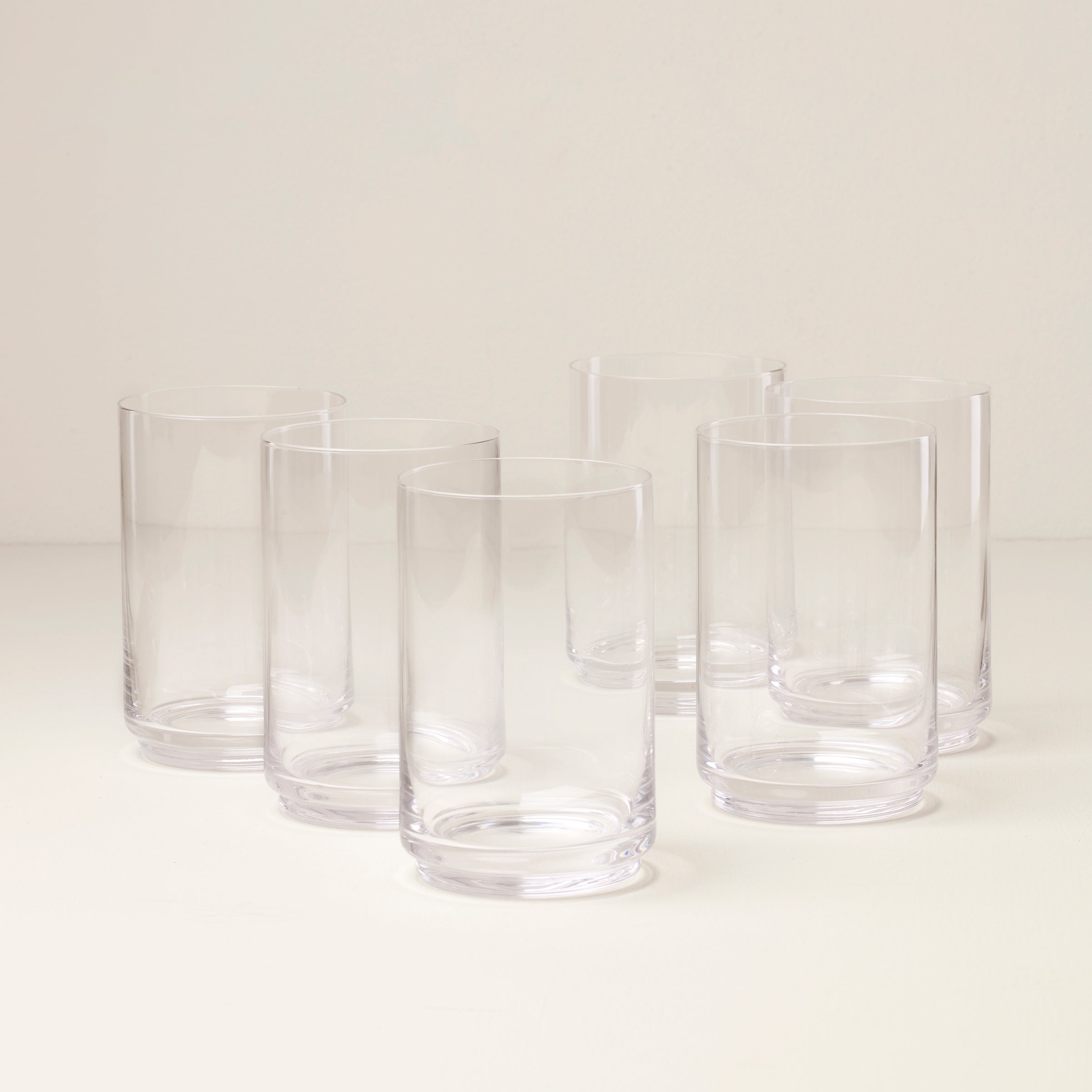 Stackable Glass Coolers for Iced Drinks & Cocktails | Tuscany Set of 6