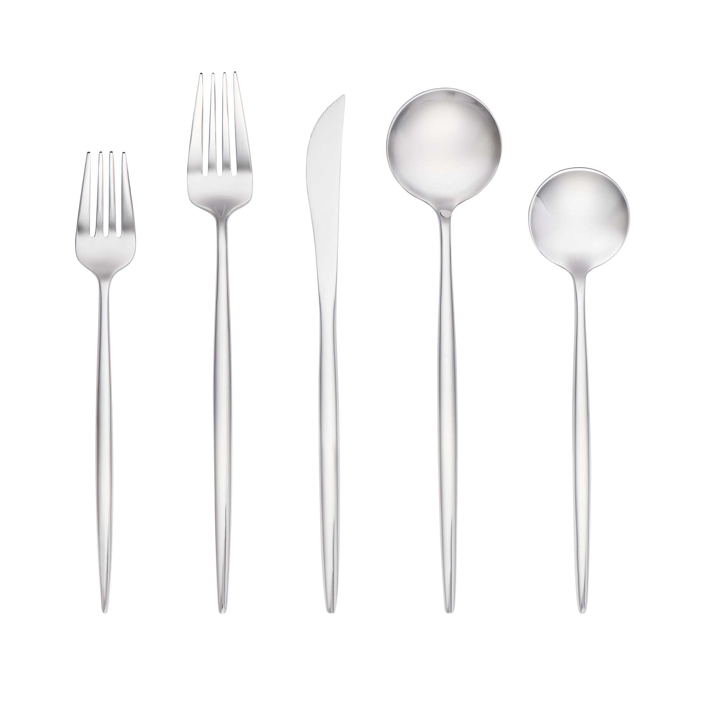Mirror Finish Flatware Set 20-Piece | Zephyr by Skandia