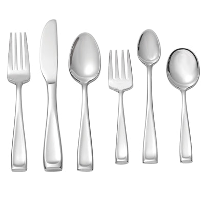 6 Piece Modern Dinnerware Set with Clean Lines | Moda