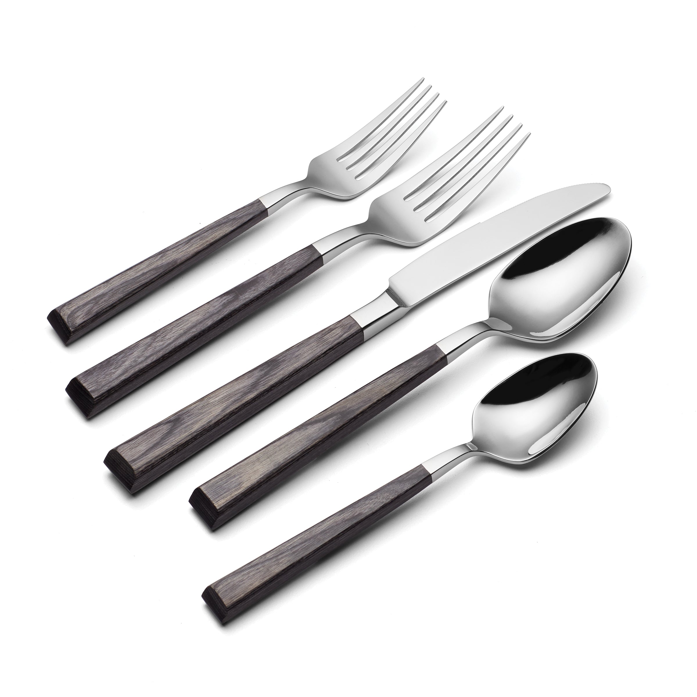Charcoal Stainless Steel 5-Piece Flatware Set | Coronado