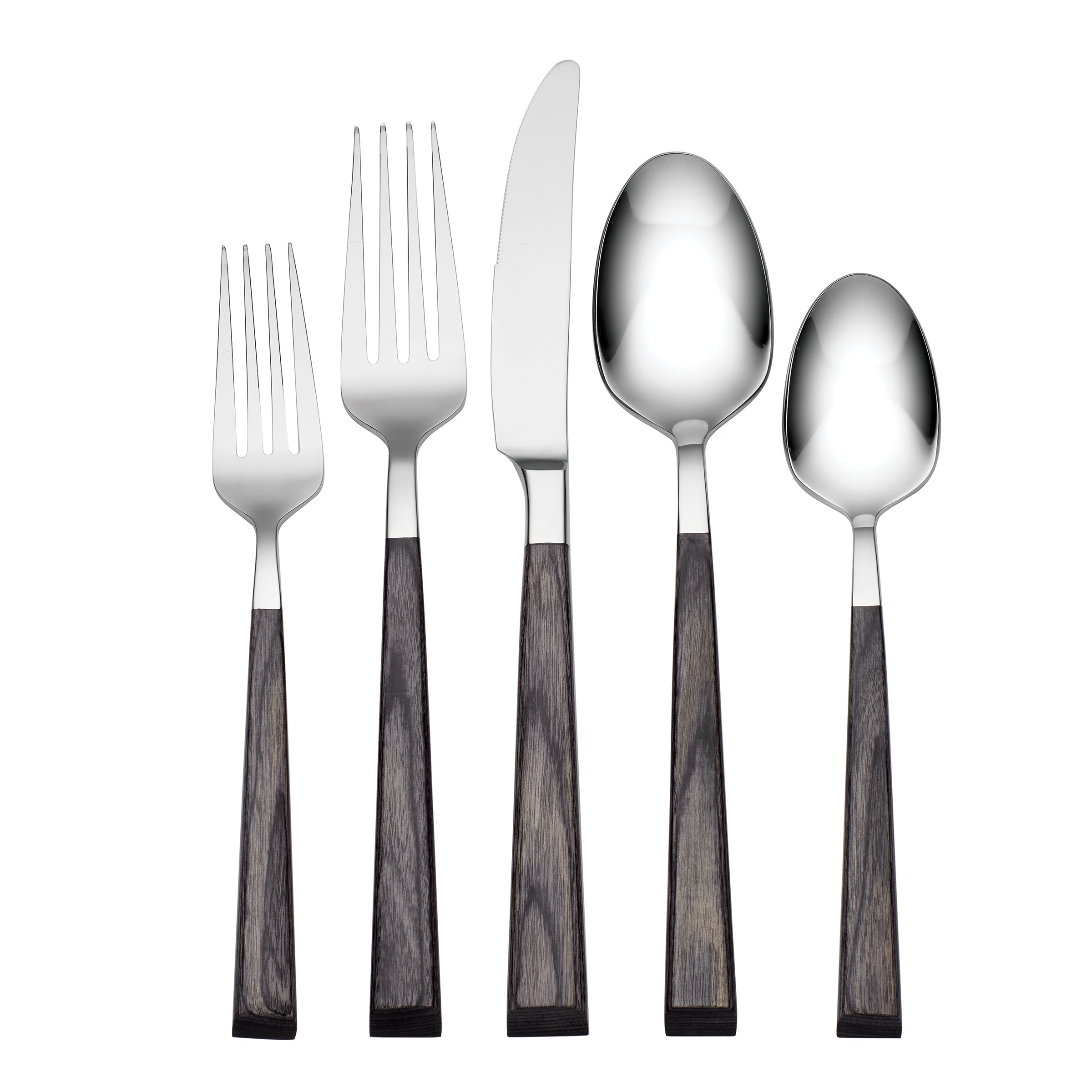 Charcoal Stainless Steel 5-Piece Flatware Set | Coronado