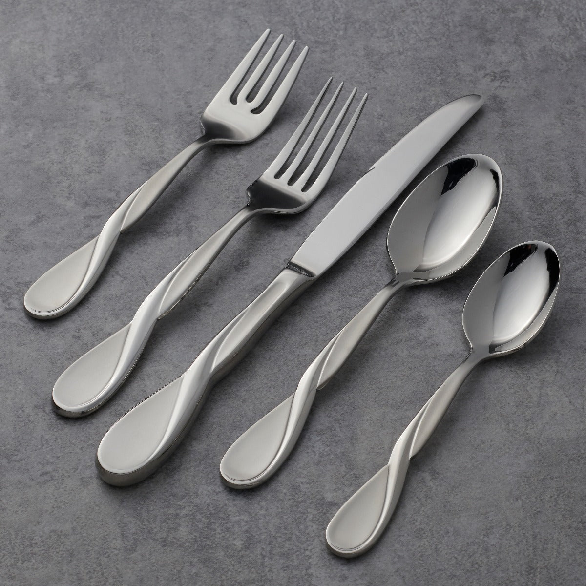Luxury Satin Dinnerware Set 5-Piece | Aquarius Design