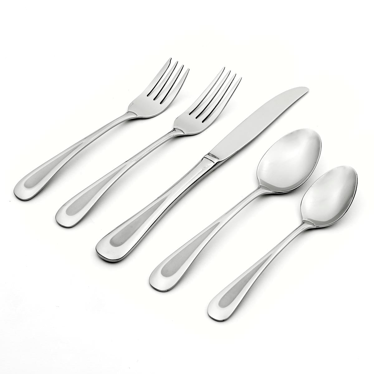 20-Piece Flatware Set in Satin Sand Dune Finish | Elegant Dining