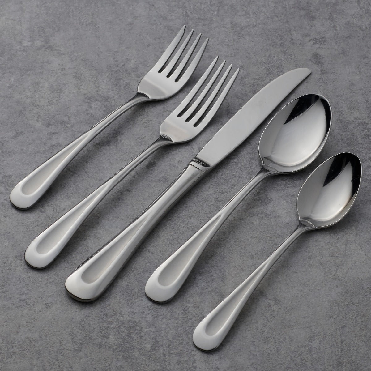 20-Piece Flatware Set in Satin Sand Dune Finish | Elegant Dining