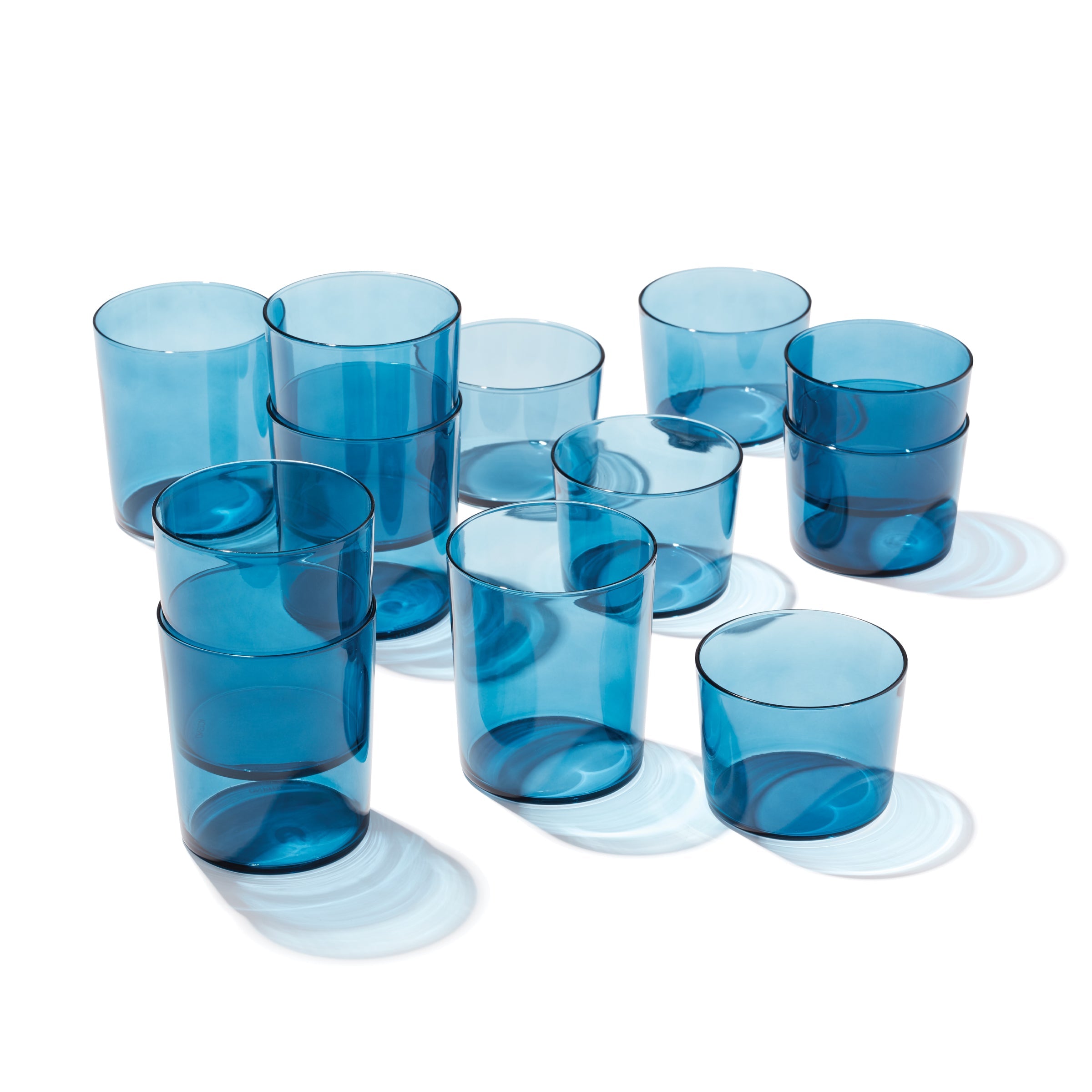 Stackable Blue Drinking Glasses - Set of 12 | Oneida