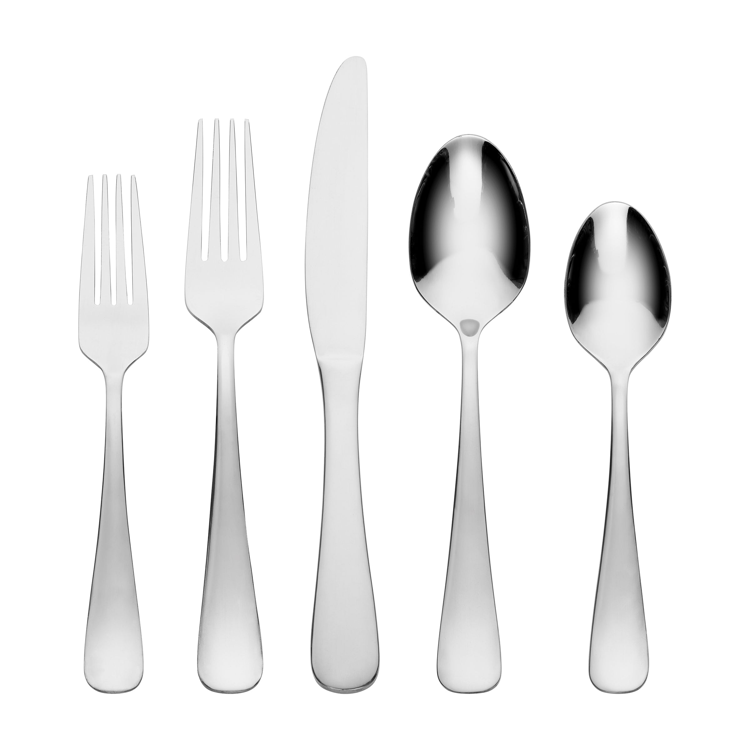20-Piece Stainless Steel Flatware Set for Dining | Melody by Hampton