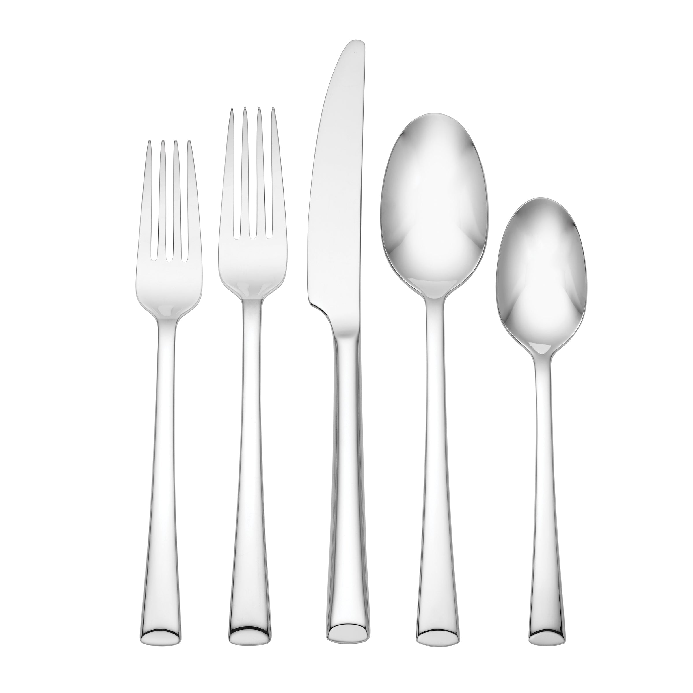 20-Piece Stainless Steel Flatware Set with Sliced Handle | Ingrid