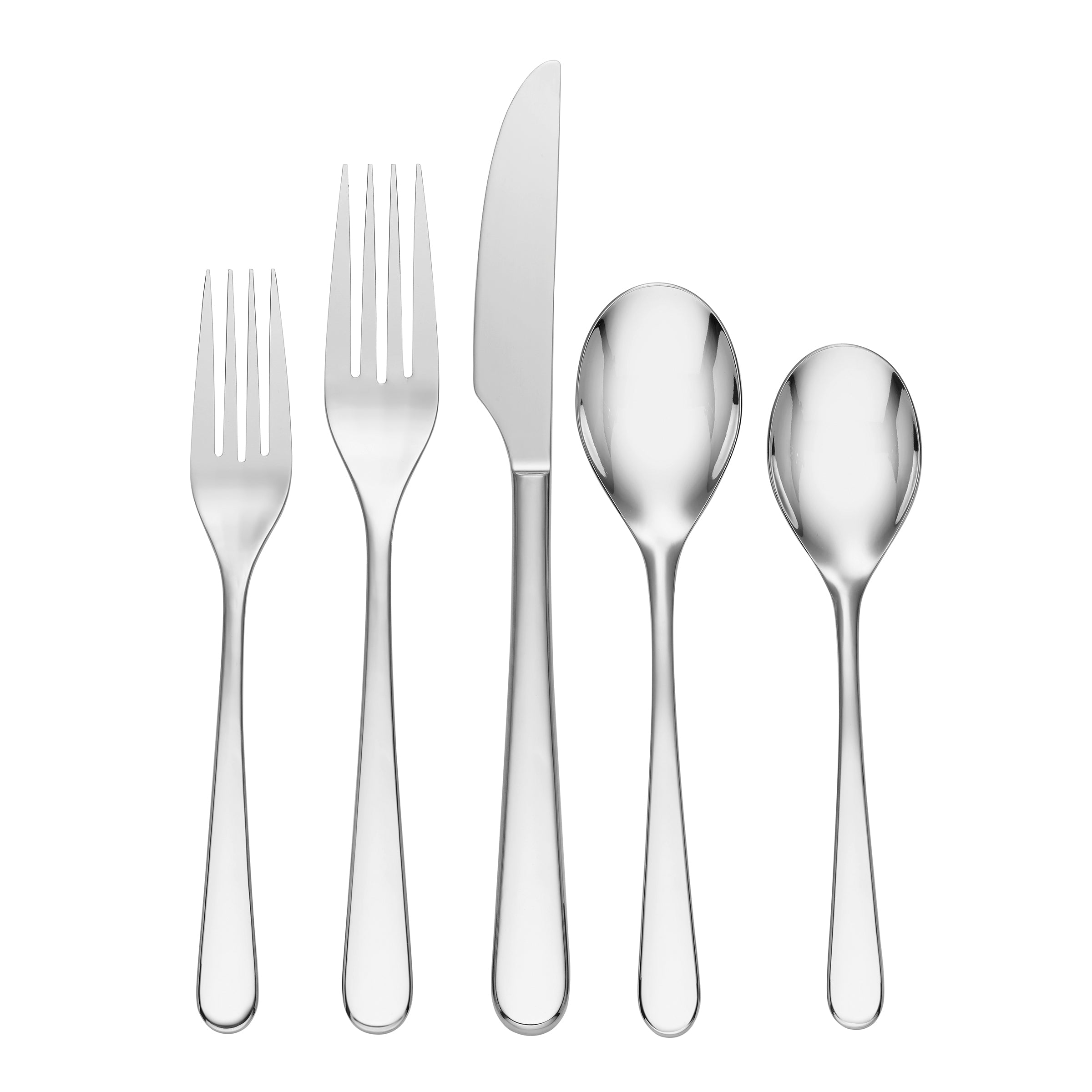 20 Piece Flatware Set - Modern Stainless Steel Cutlery | Kenbrook