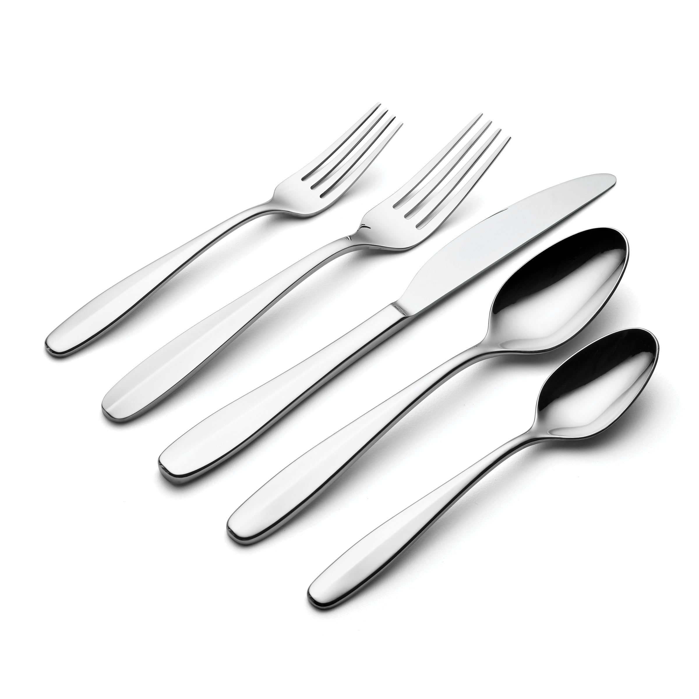 20-Piece Flatware Set for Dining - Oakwood