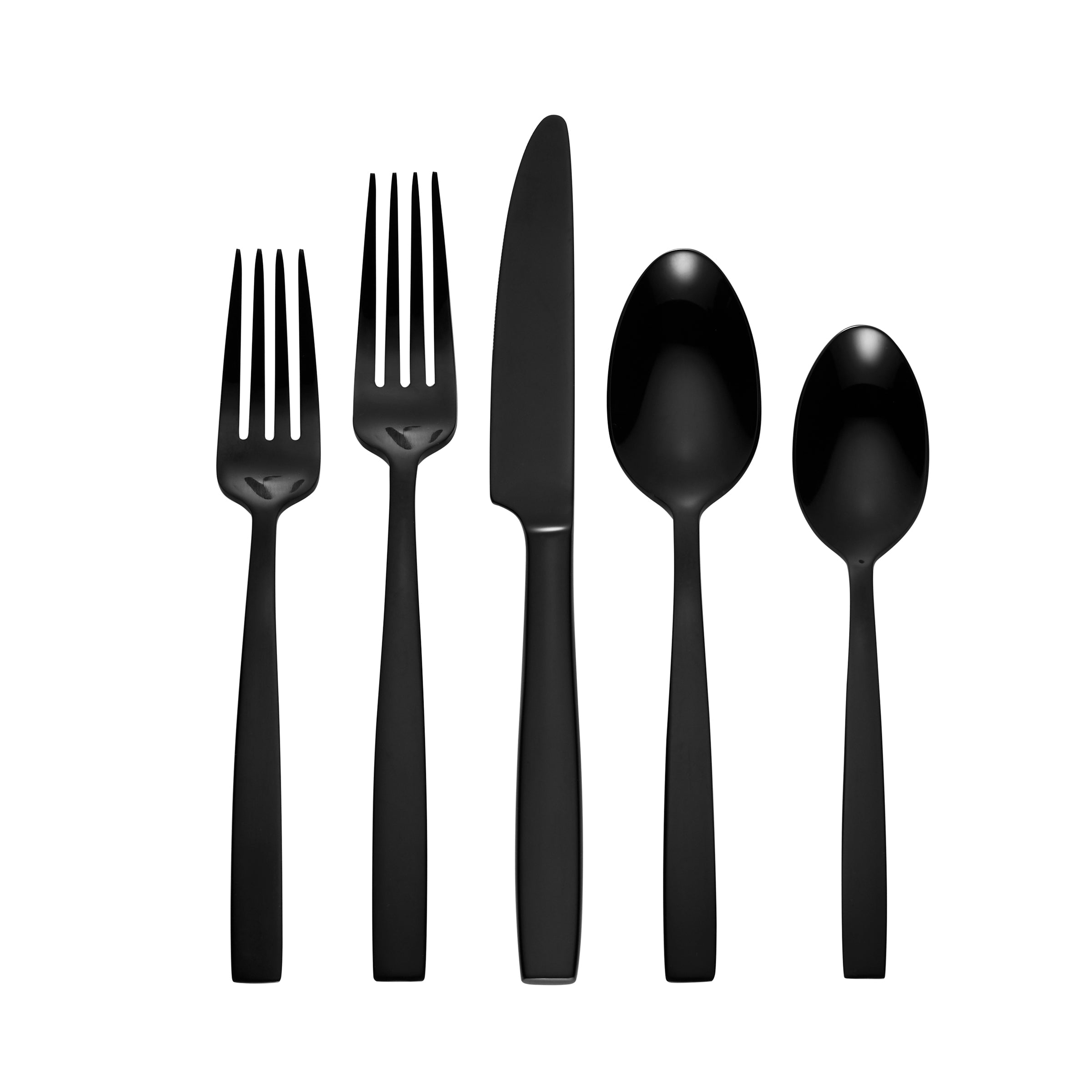 20-Piece Satin Black Flatware Set | Clearview by Skandia