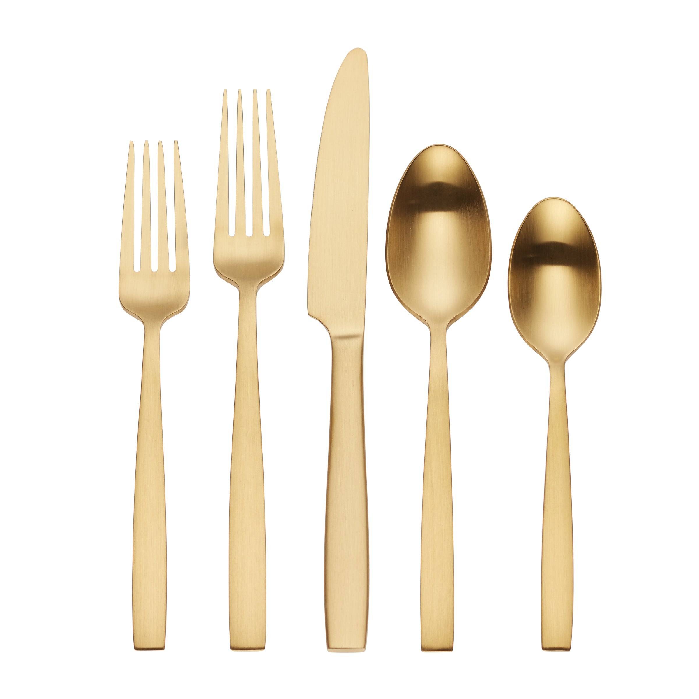 Gold Satin Flatware Set 20-Piece | Clearview by Skandia