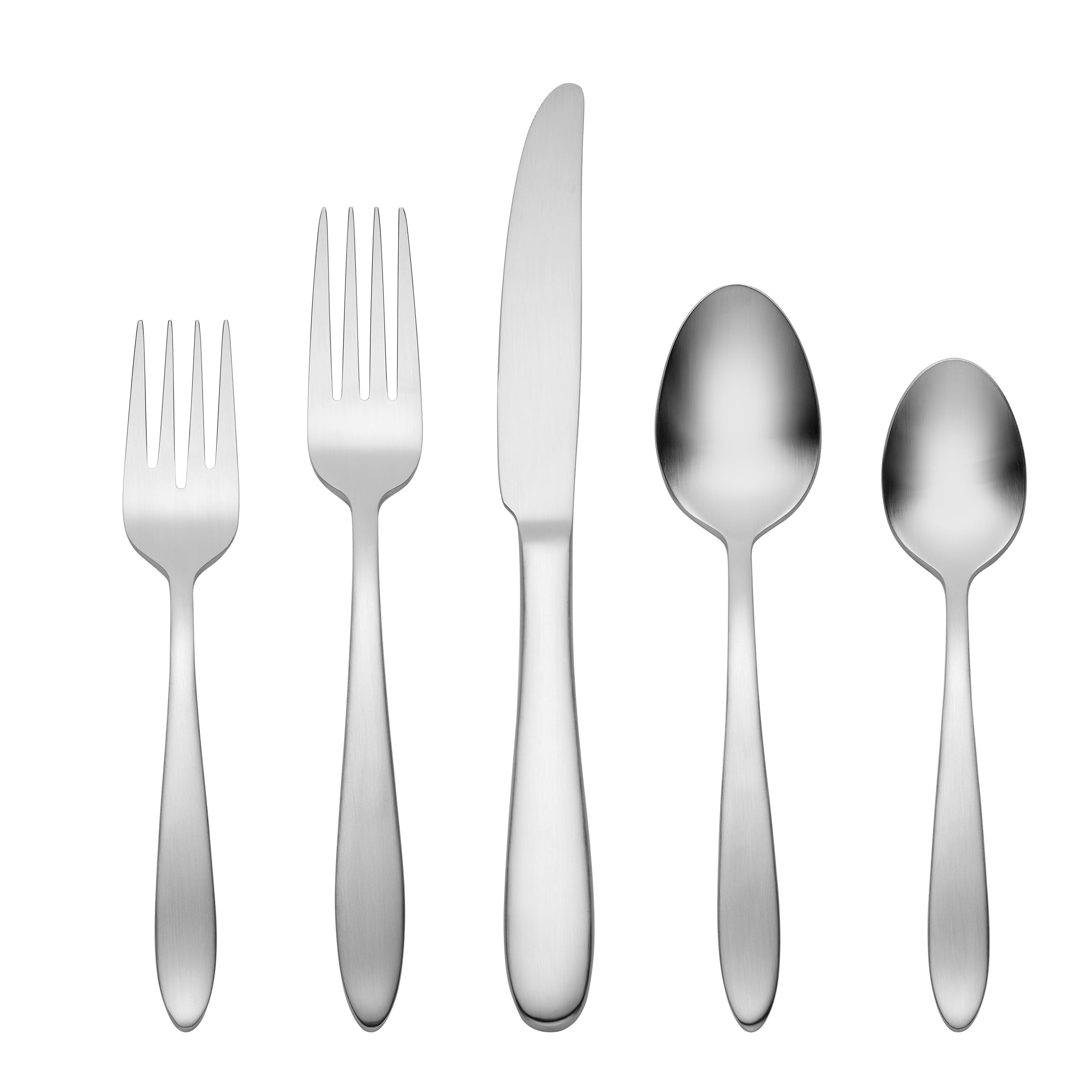 20-Piece Satin Flatware Set for Dining | Mooncrest