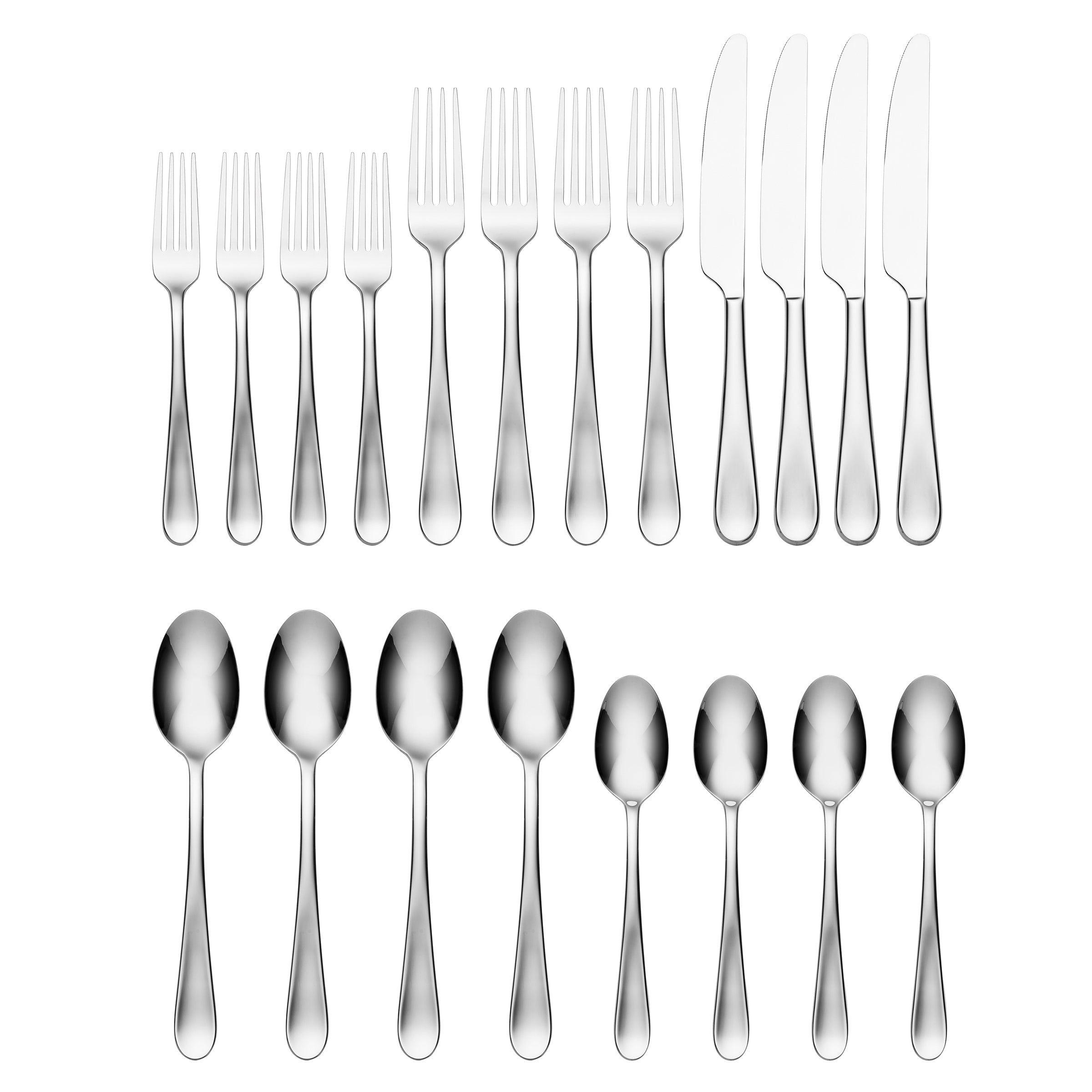 20-Piece Flatware Set for Elegant Dining | Grant Stainless Steel