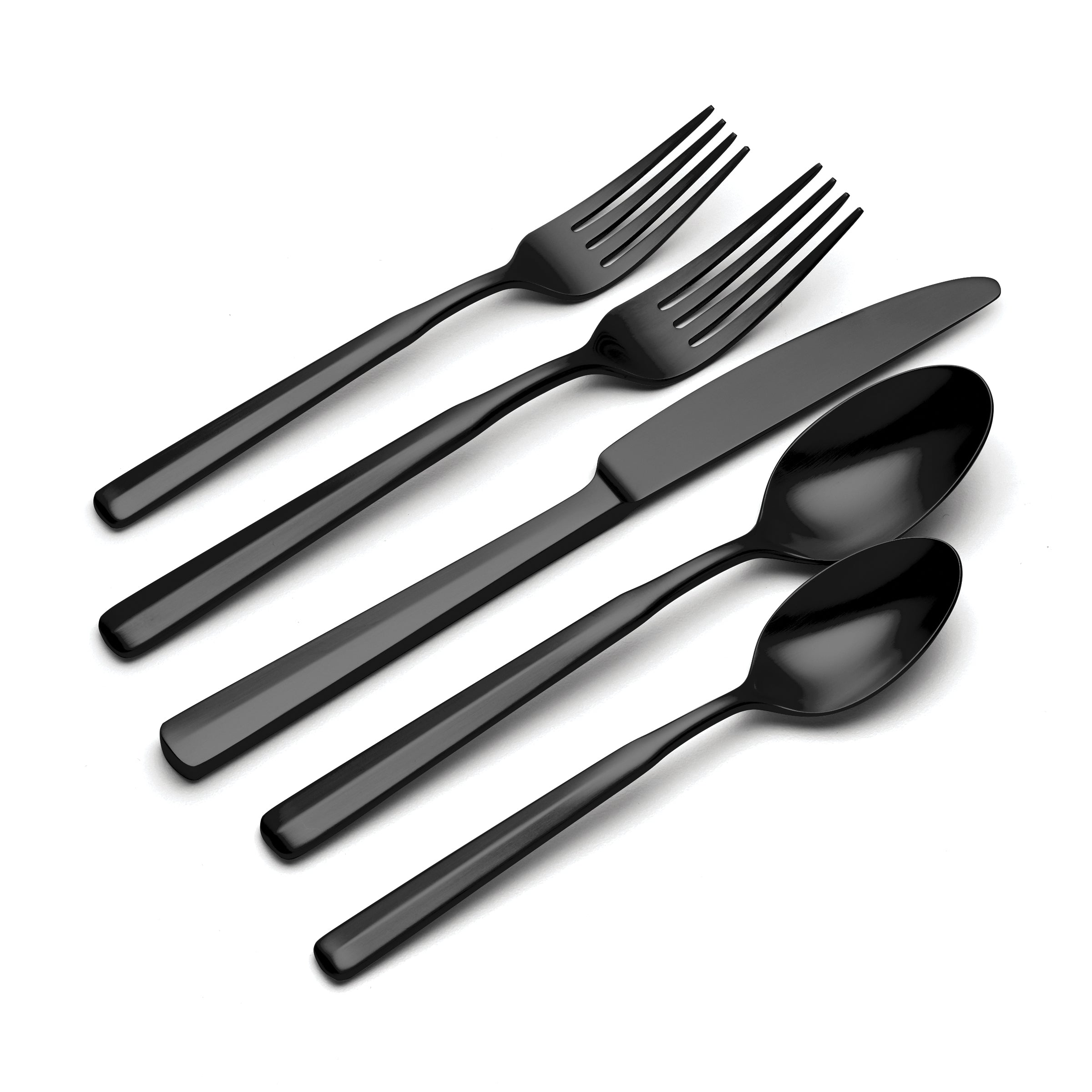 20-Piece Flatware Set in Black Satin | Ryder