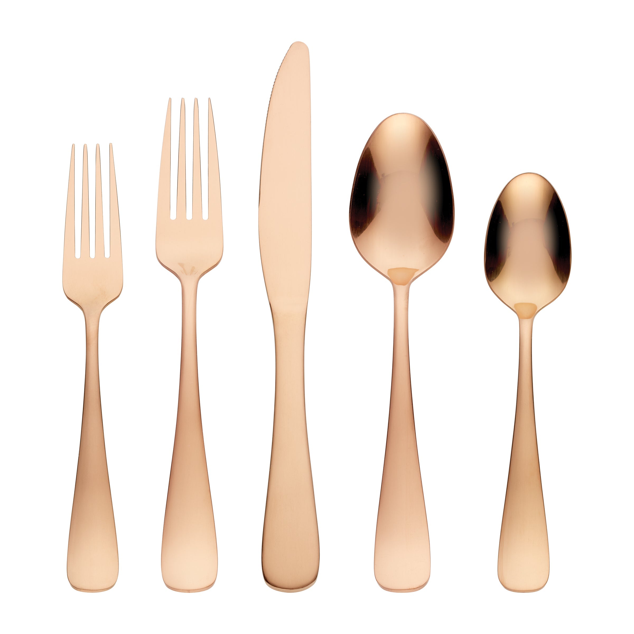 Copper Titanium Flatware Set - 30 Piece Kit | Melodie