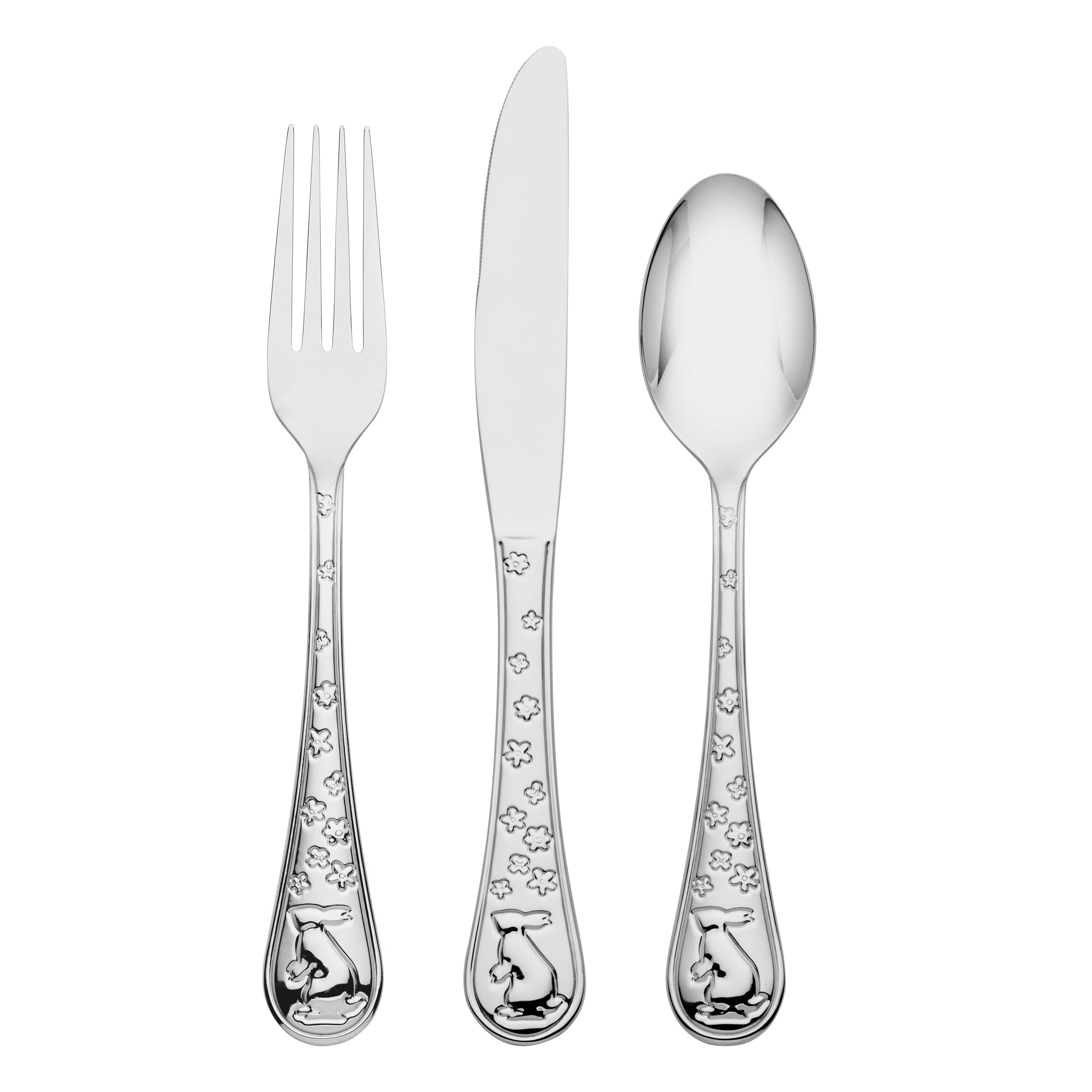 12-Piece Bunny Hop Flatware Set for Easter & Spring Celebrations