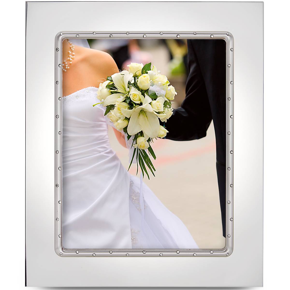 8x10 Silver Crystal Photo Frame | Lenox Devotion Collection