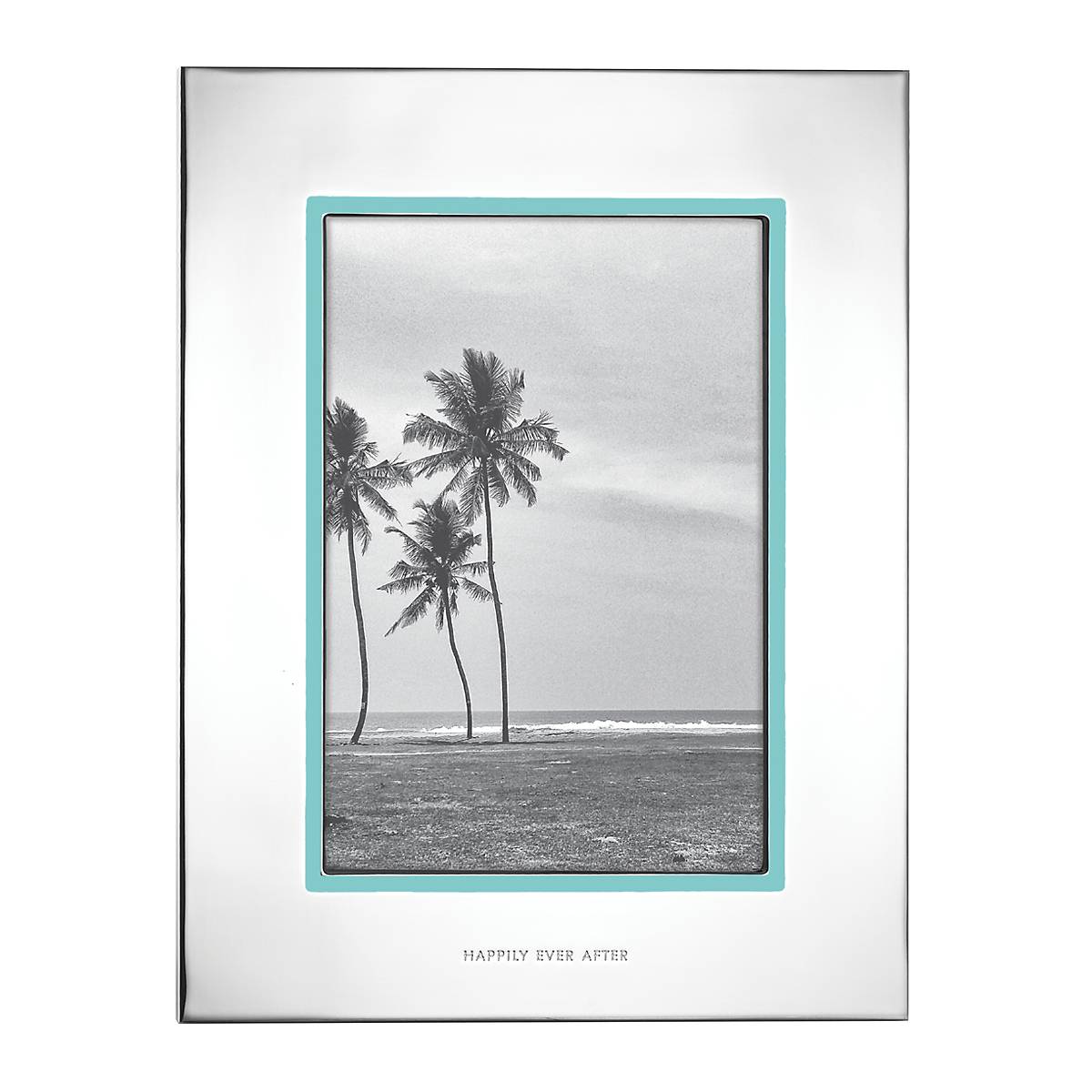 5x7 Silverplate Photo Frame with Enamel Details | Take The Cake