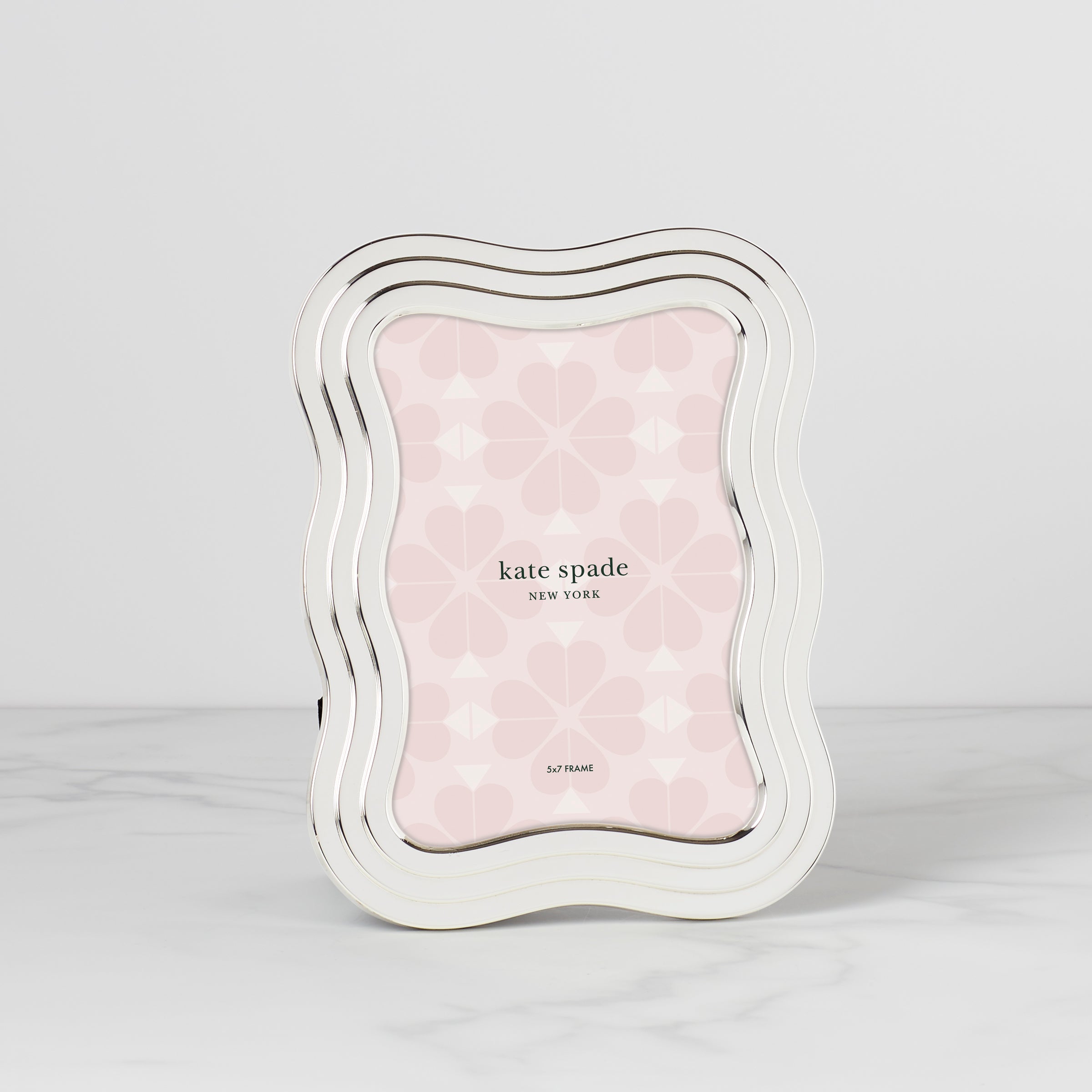5x7 Silver Wavy Picture Frame for Photos | Kate Spade