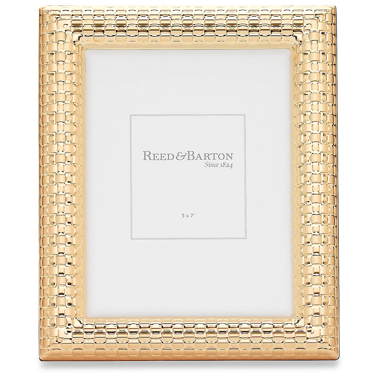 Gold-Plated 5x7 Photo Frame with Watch Band Design | Contemporary Gift