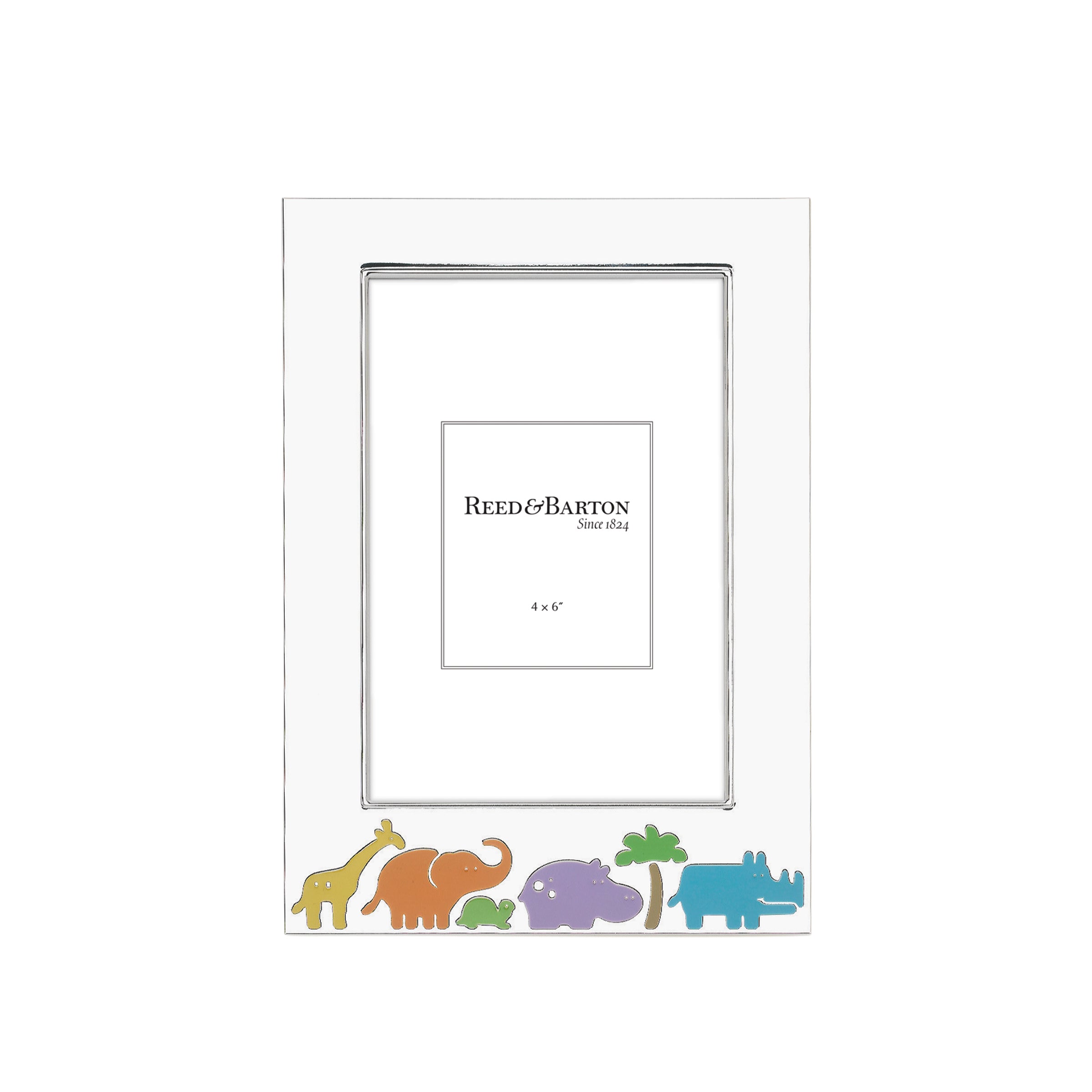 Silverplate Jungle Parade Photo Frame 4x6" | Safari Decor Gift