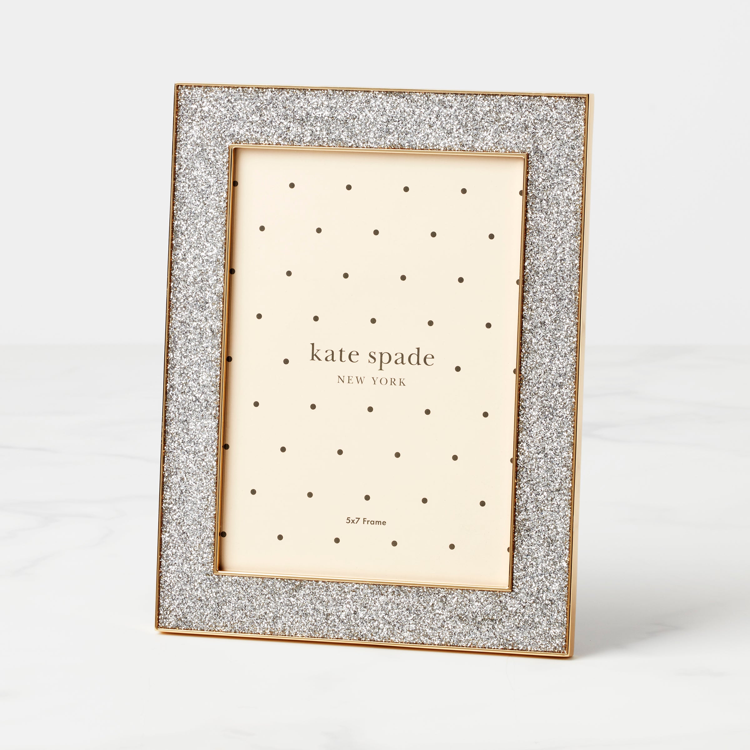 Silver Glitter Picture Frame 5x7 for Photos | Sitting Pretty