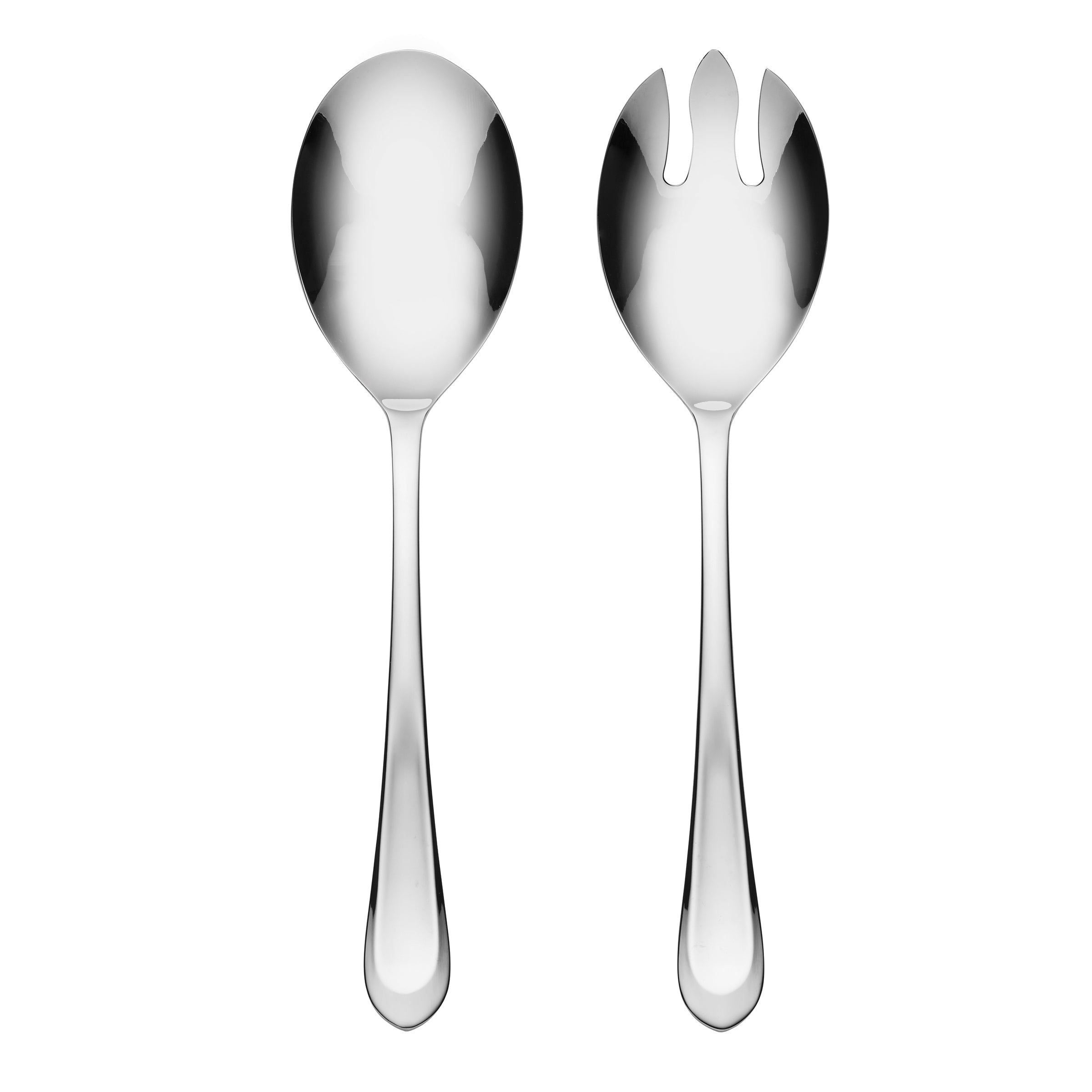 Stainless Steel Salad Servers Set | Alessi Mirror Design