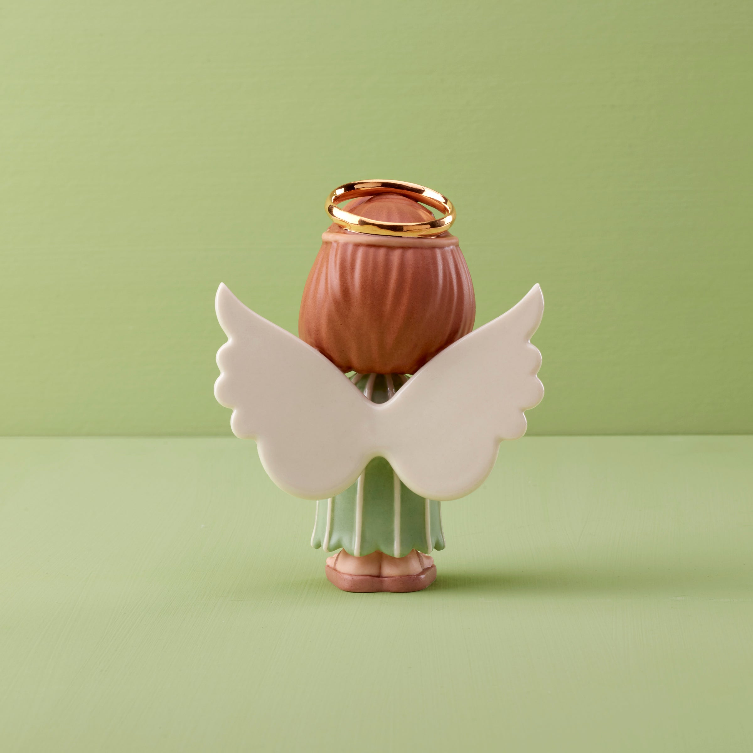 Porcelain Peanuts Nativity Angel Figurine with Gold Accents | Peppermint Patty