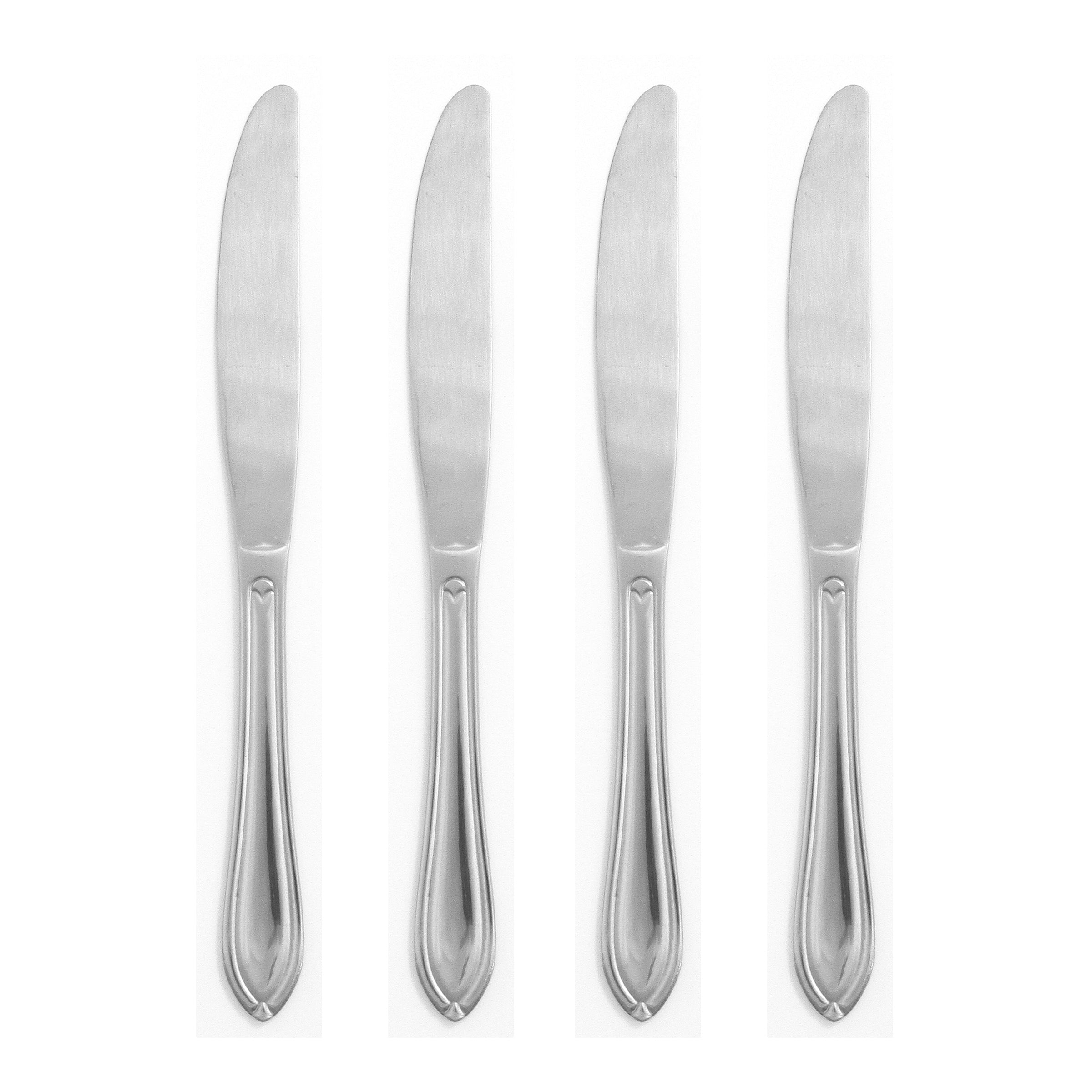 Stainless Steel Dinner Knife Set of 4 | Ginger by Hampton Forge