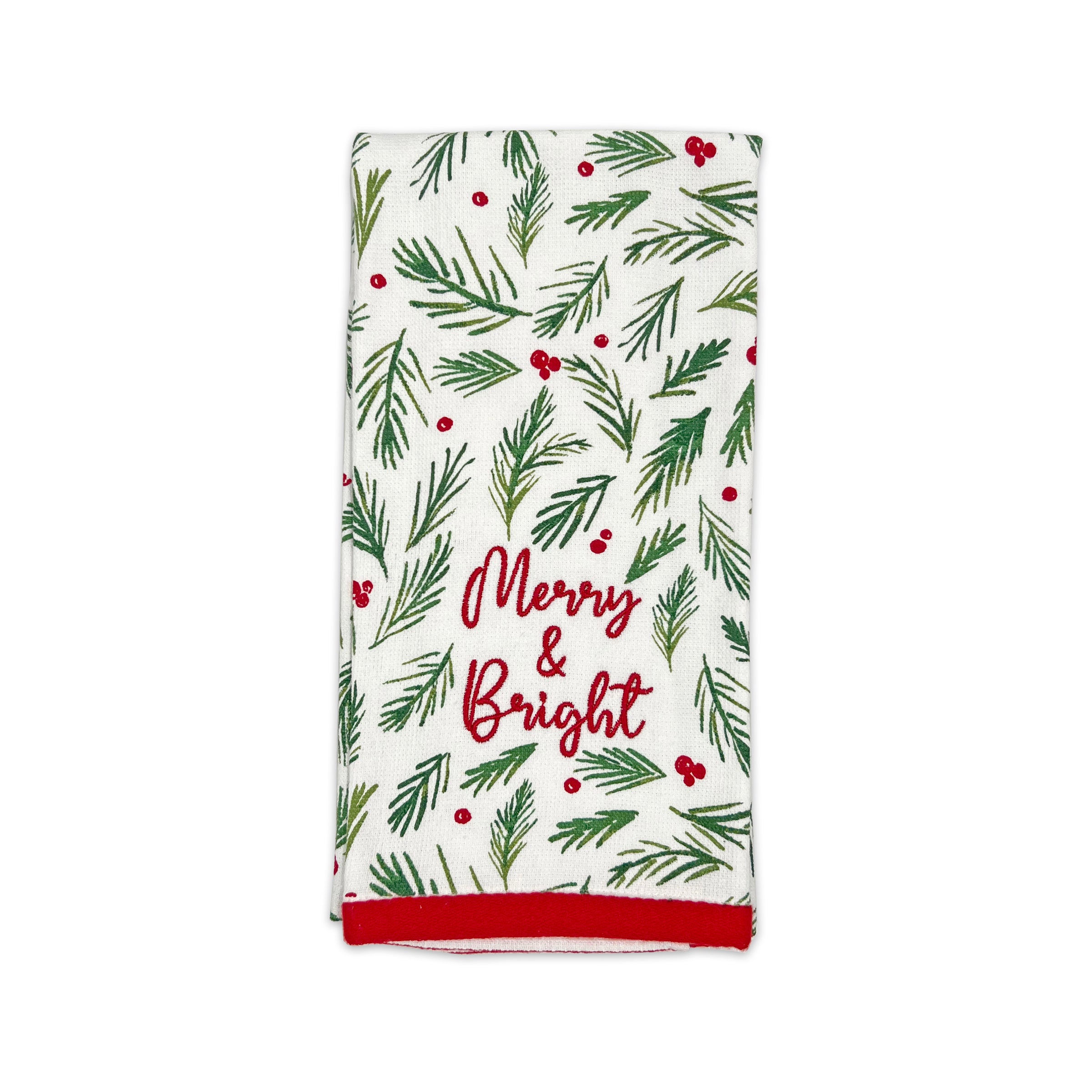 Christmas Kitchen Towels Set of 4 with Holiday Motifs | Bayberry
