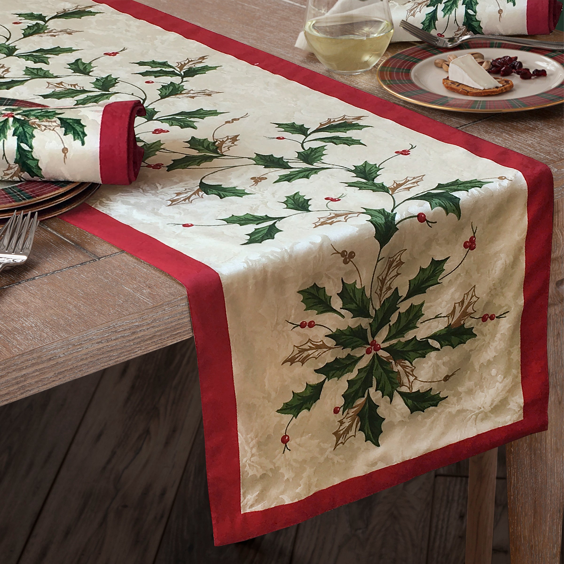 Holiday Table Runner 14x90 for Festive Dining | Seasonal Decor