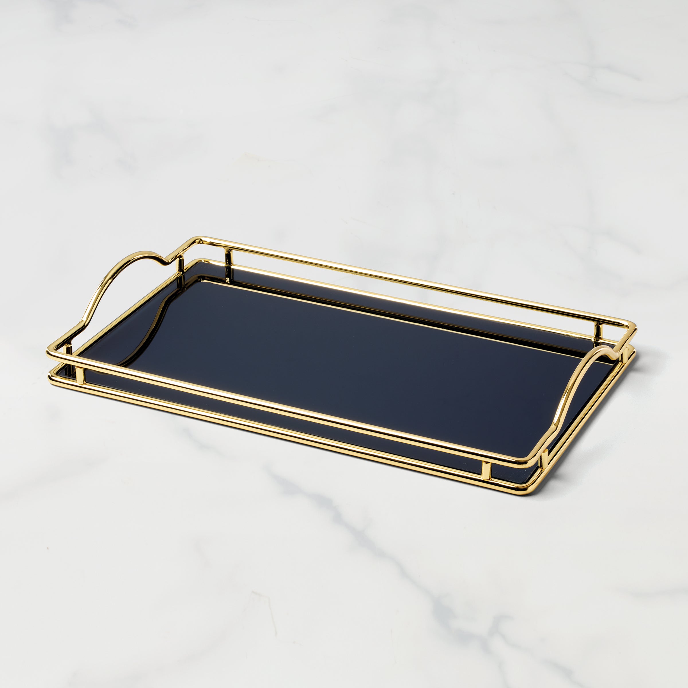 Navy Glass Vanity Tray for Jewelry & Decor | Kate Spade