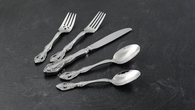 Luxury Michelangelo Dinner Spoon Set of 4 | Baroque Design Tableware