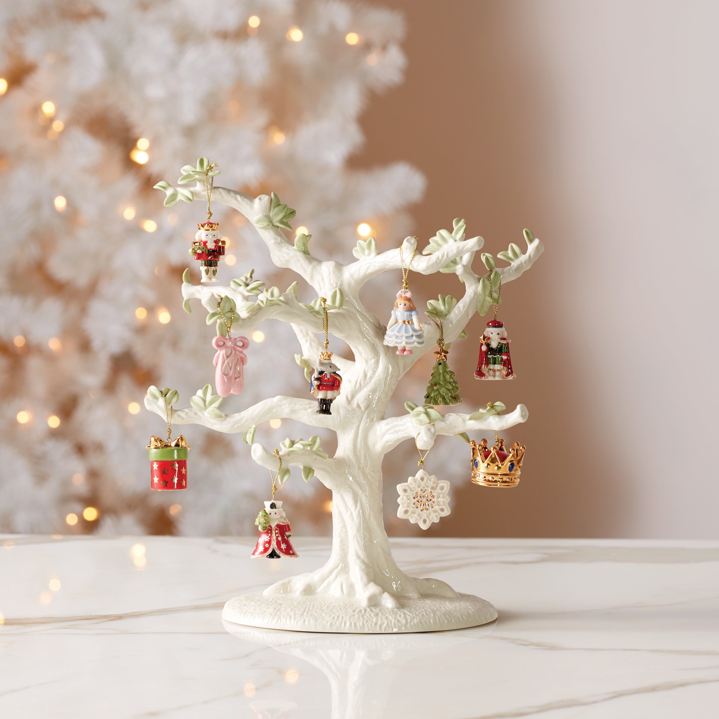 Nutcracker Ornament Set - 10-Piece Christmas Decor for Ballet Fans