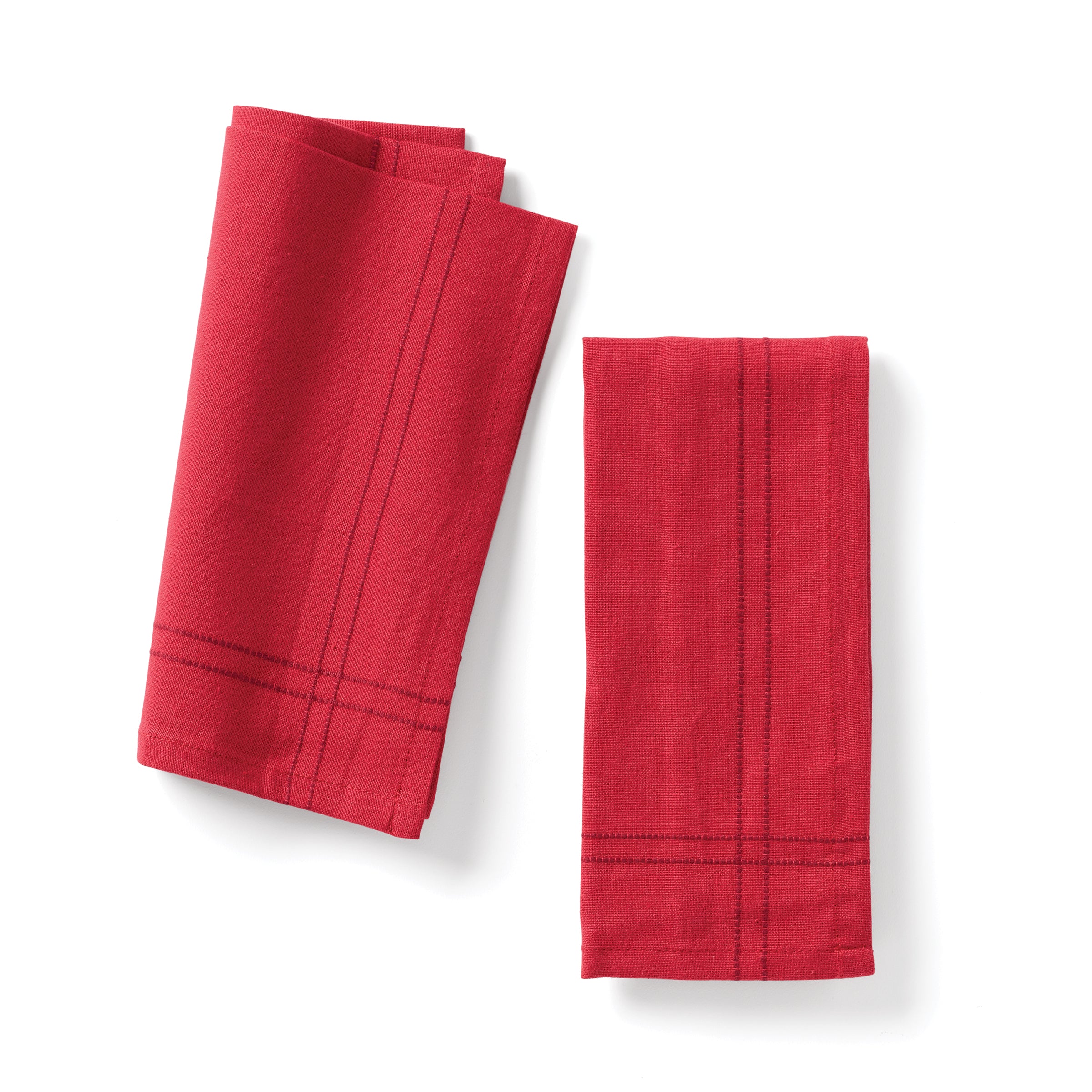 Red Dinner Napkins Set of 2 for Everyday Use | Lenox Essentials
