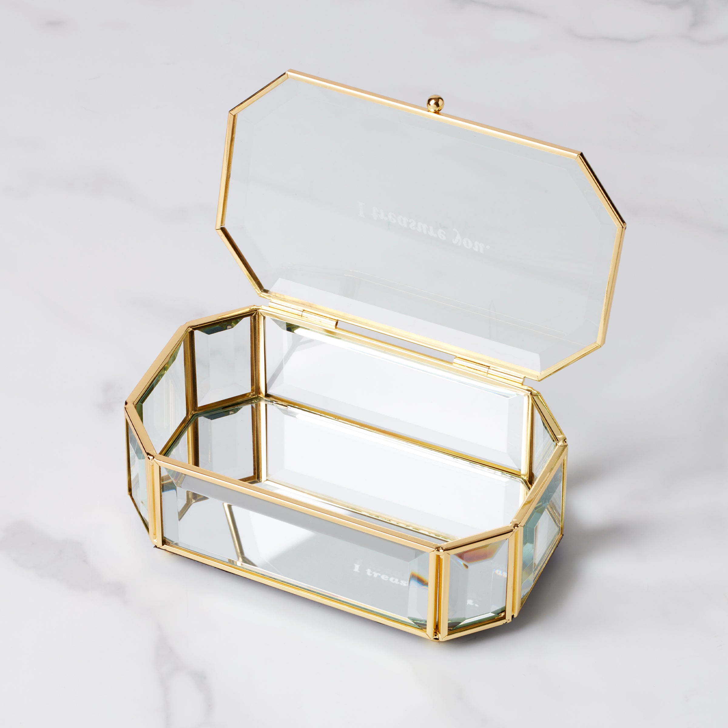 Clear Jewelry Box for Keepsakes & Treasures | I Treasure You