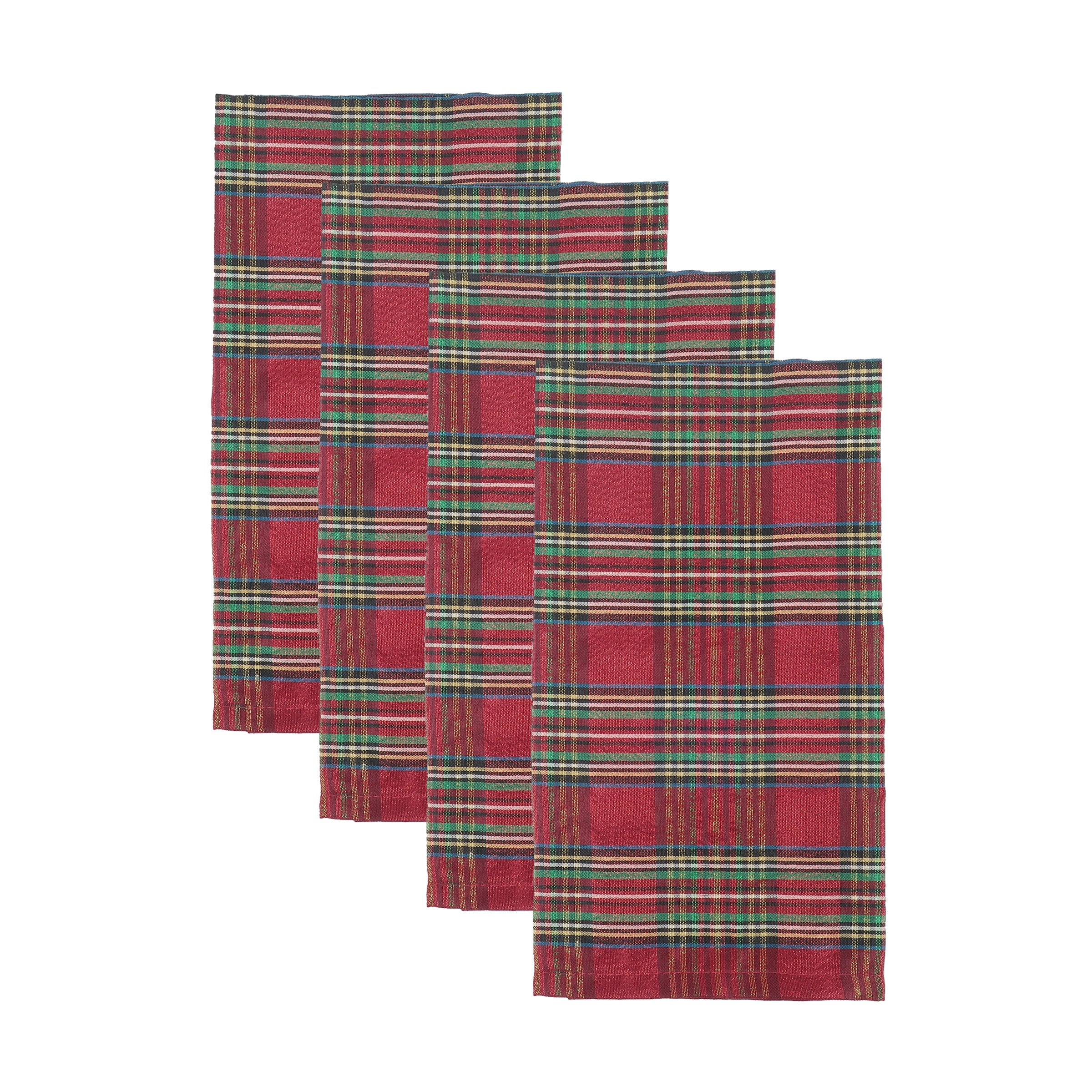 Holiday Dinner Napkins Set of 4 - Festive Nouveau Dazzle Design